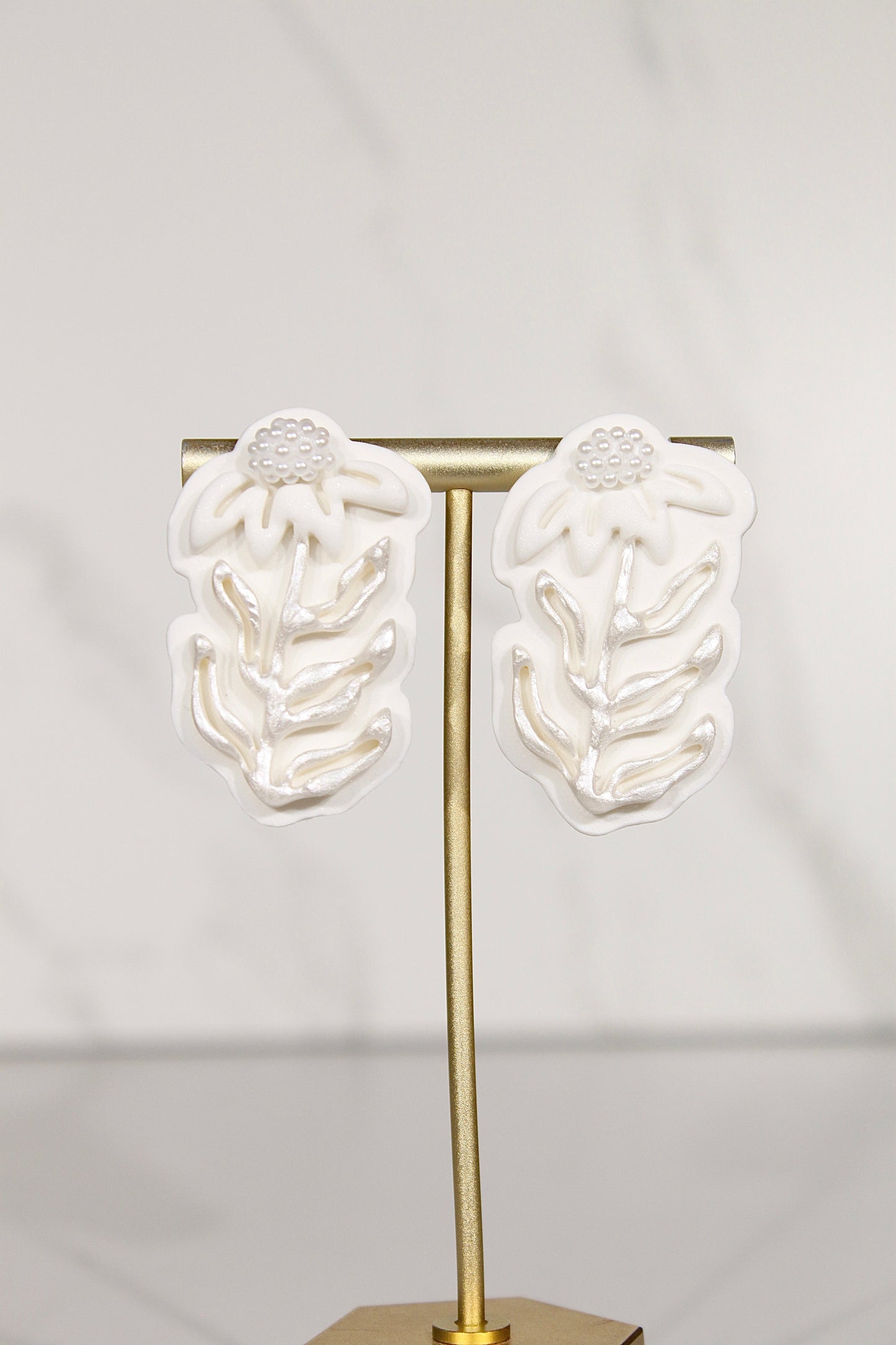 VEIL Pearl Bloom Statement Earrings