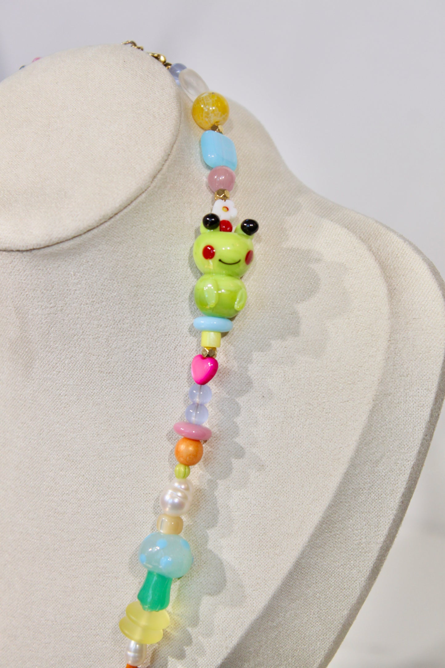Whimsy Beaded Charm Necklace