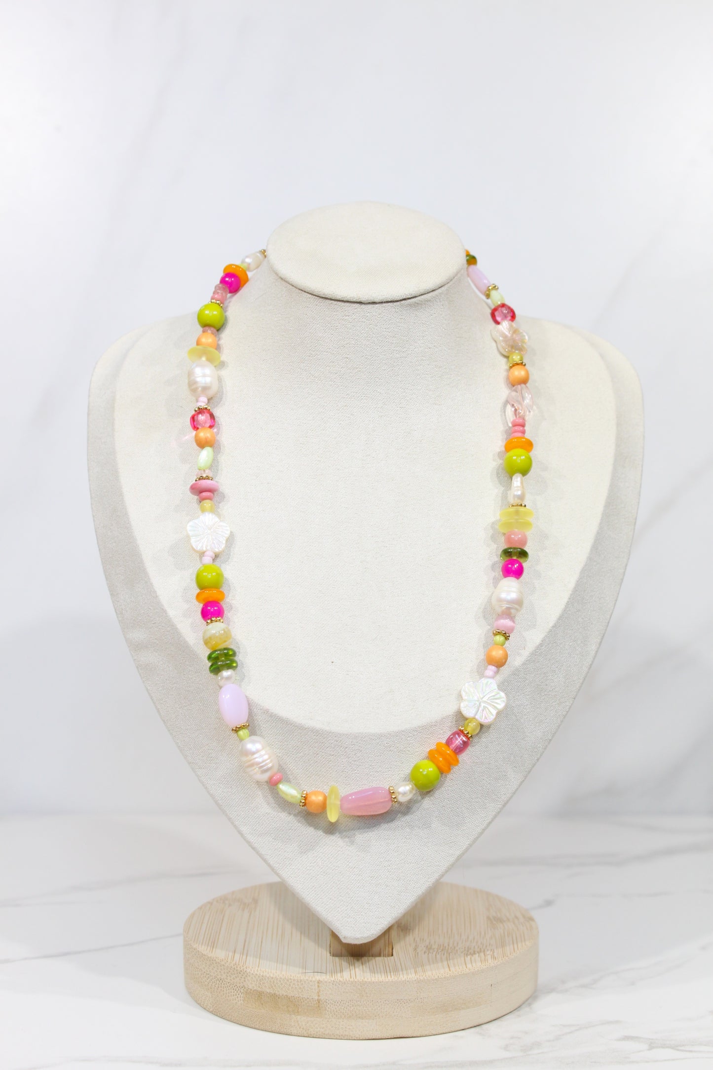 Whimsy Beaded Charm Necklace