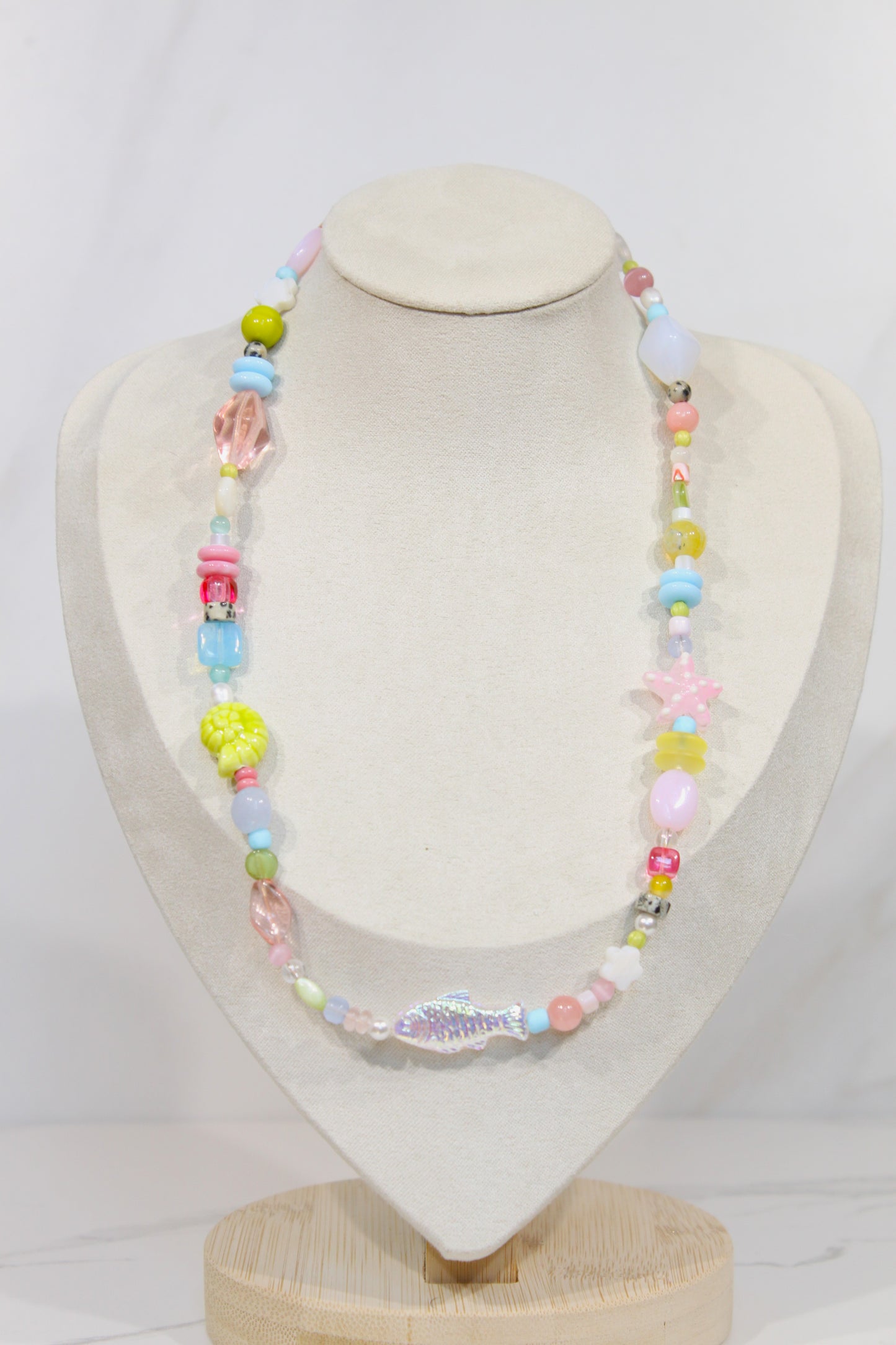 Whimsy Beaded Charm Necklace