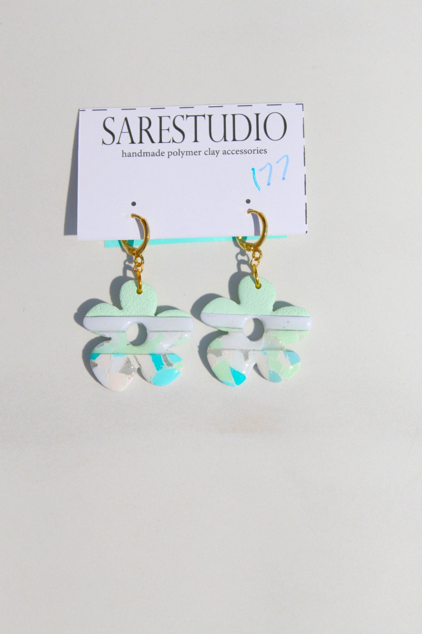 Clay Dangle Earrings - Geometric Modern Design, Handmade Lightweight Hypoallergenic Polymer Jewelry, Statement Accessory Multiple Colors