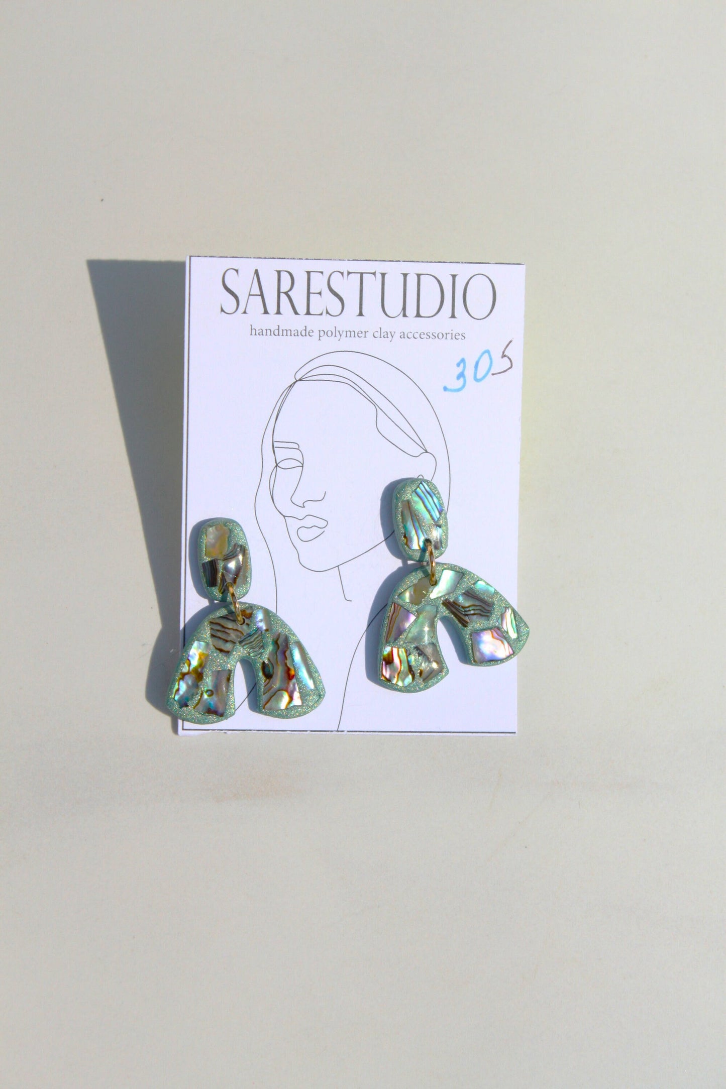 Clay Dangle Earrings - Geometric Modern Design, Handmade Lightweight Hypoallergenic Polymer Jewelry, Statement Accessory Multiple Colors