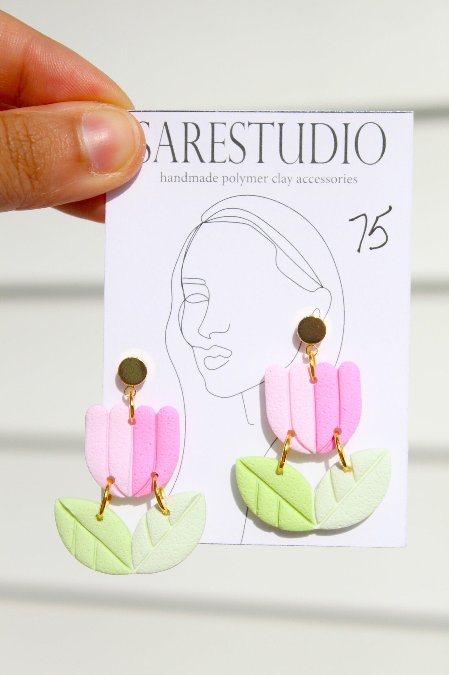 Flower Clay Earrings