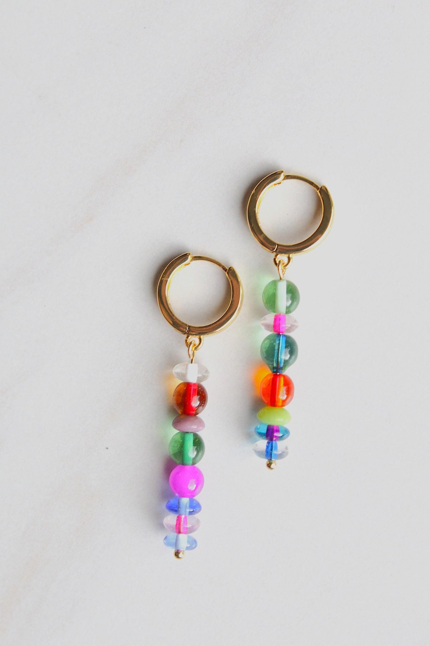 Handmade Beaded Charm Hoops, Dangle Earrings, Hoop Earring, Huggie Hoops, Statement Earring, Mothers Day, Christmas, Gift for Her, Unique
