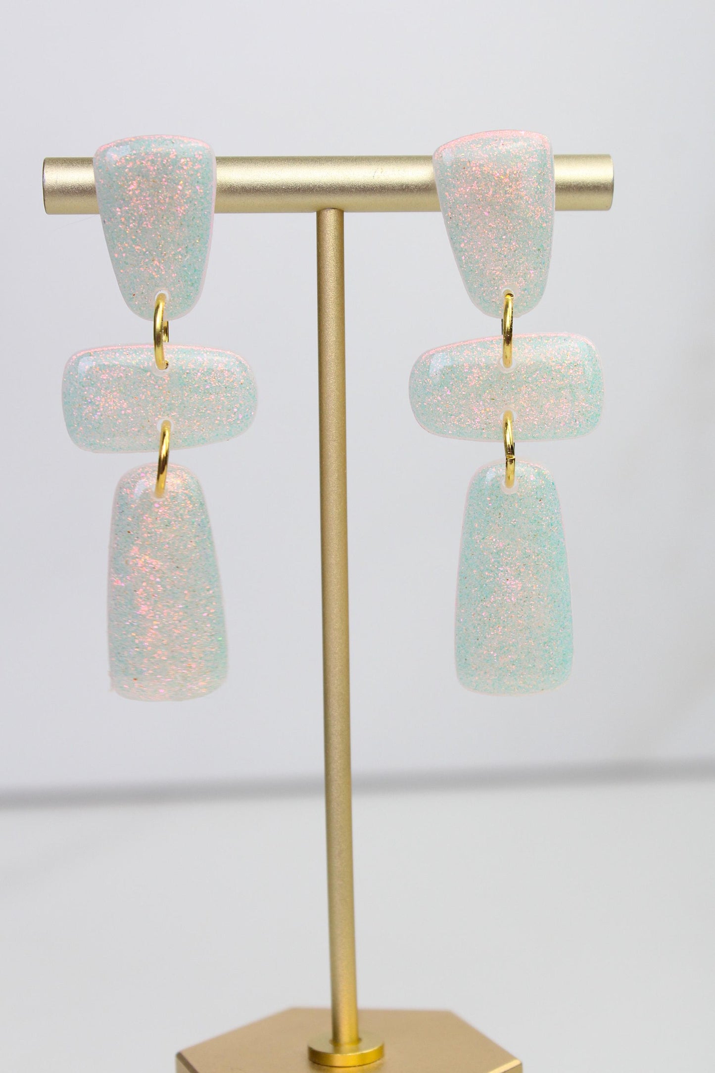 Iridescent Clay Earrings | Polymer Clay earrings | Iridescent Earrings | Clay Earrings