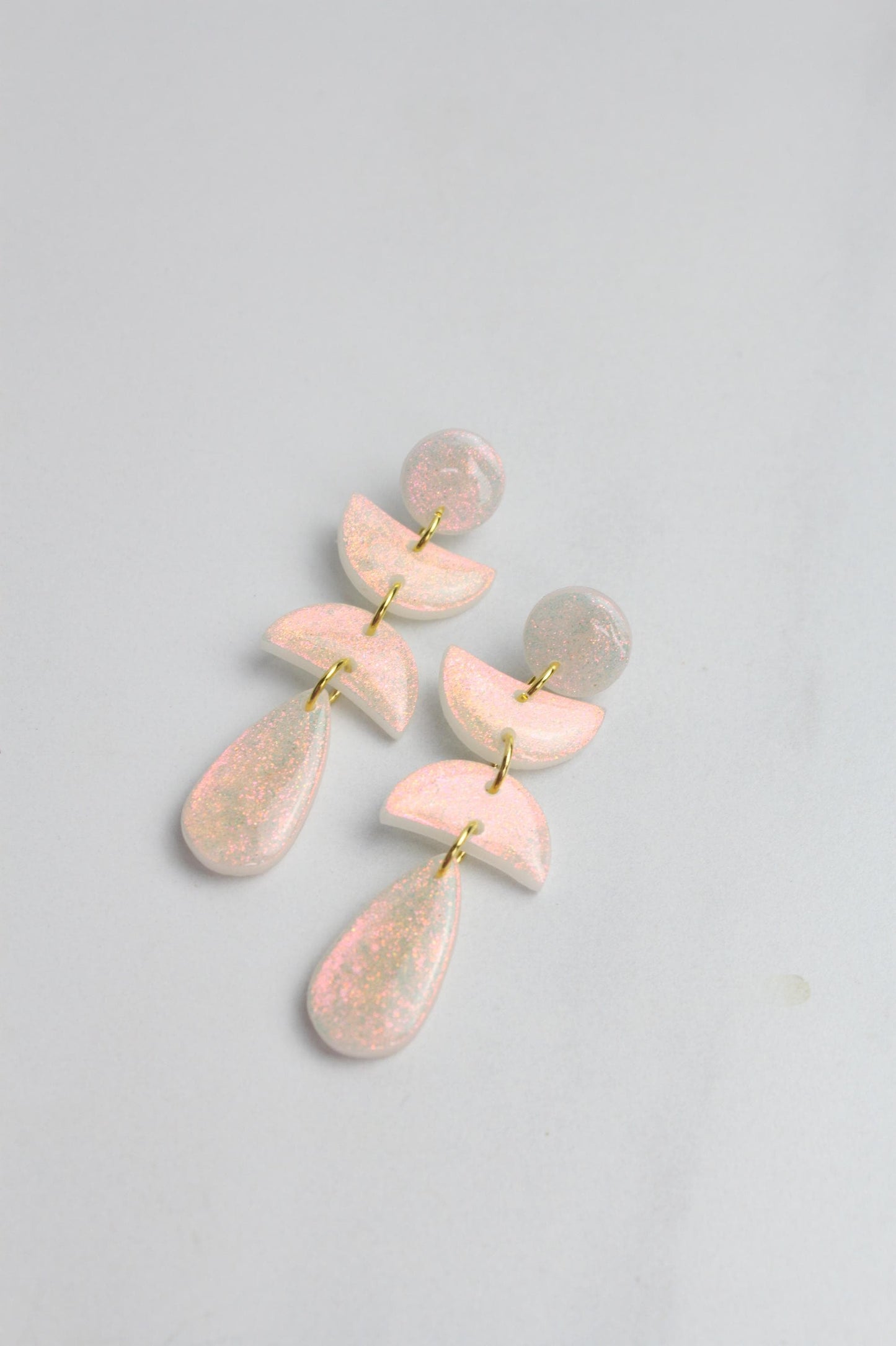 Iridescent Clay Earrings | Polymer Clay earrings | Iridescent Earrings | Clay Earrings | Celestial Clay earrings