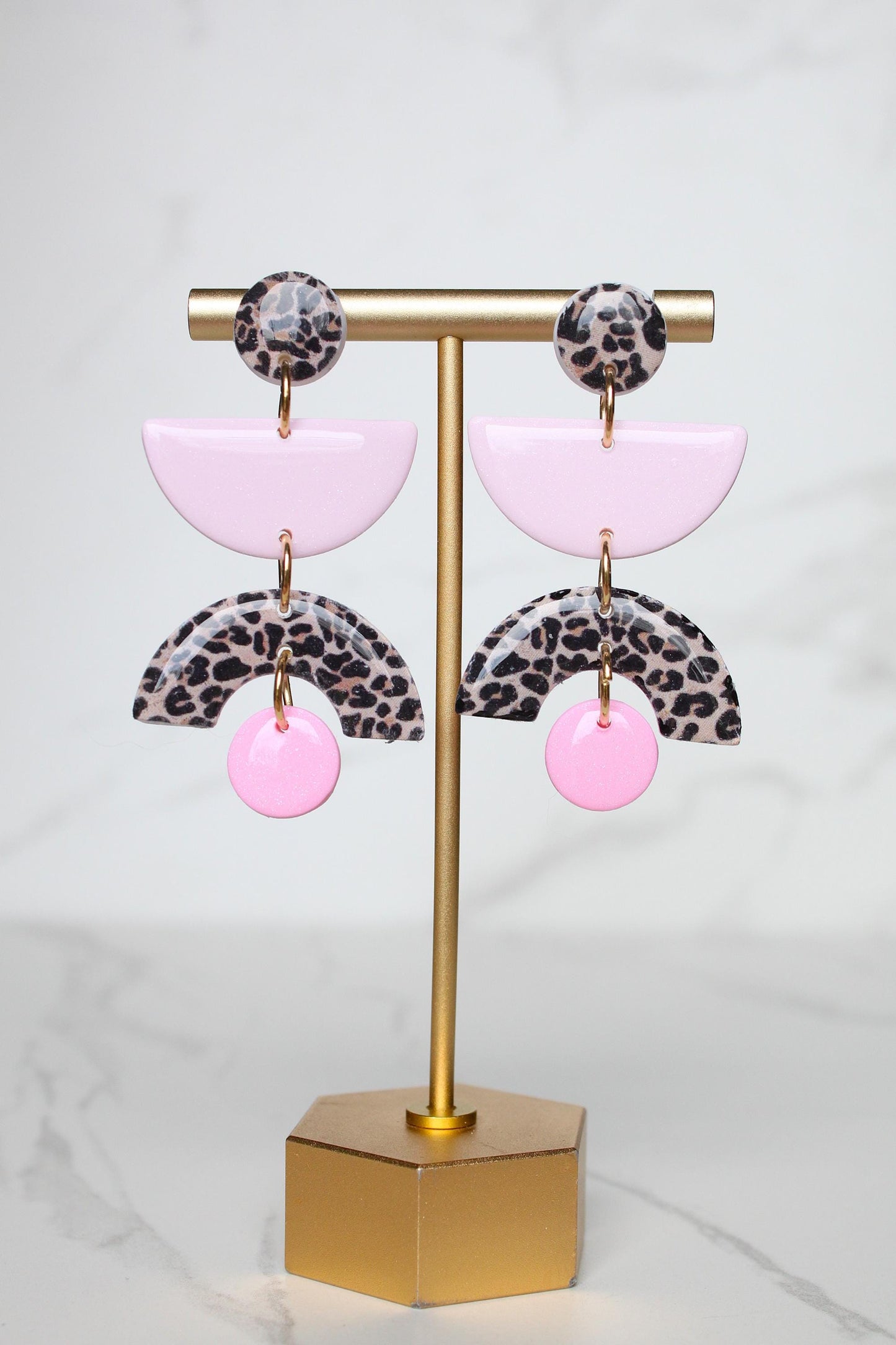 Leopard Print Clay Earrings | Leopard Print Earrings | Clay Earrings | Handmade Earrings | Gift for Her | Gift for Mom | Gift for Daughter