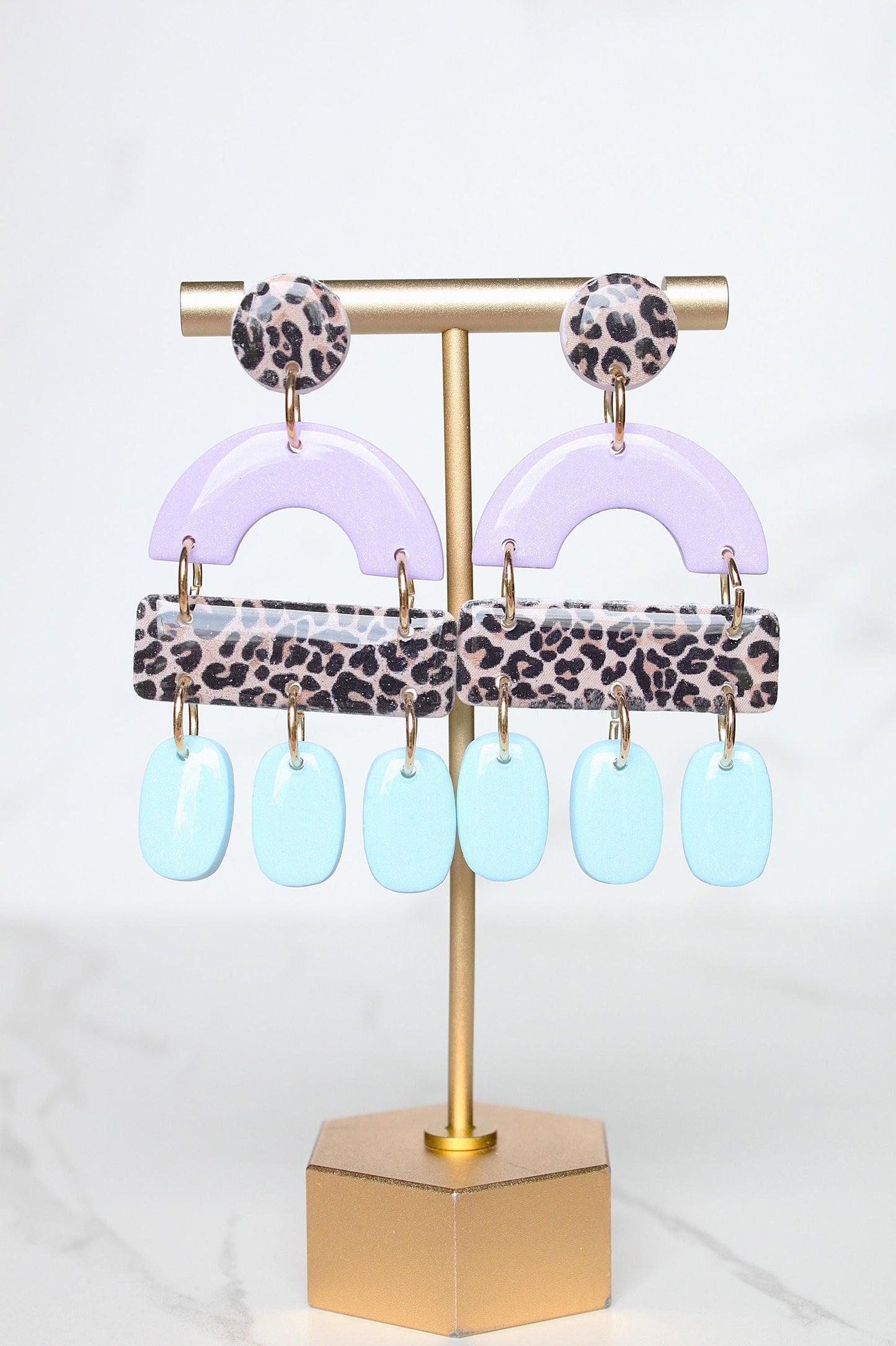 Leopard Print Clay Earrings | Leopard Print Earrings | Clay Earrings | Handmade Earrings | Gift for Her | Gift for Mom | Gift for Daughter