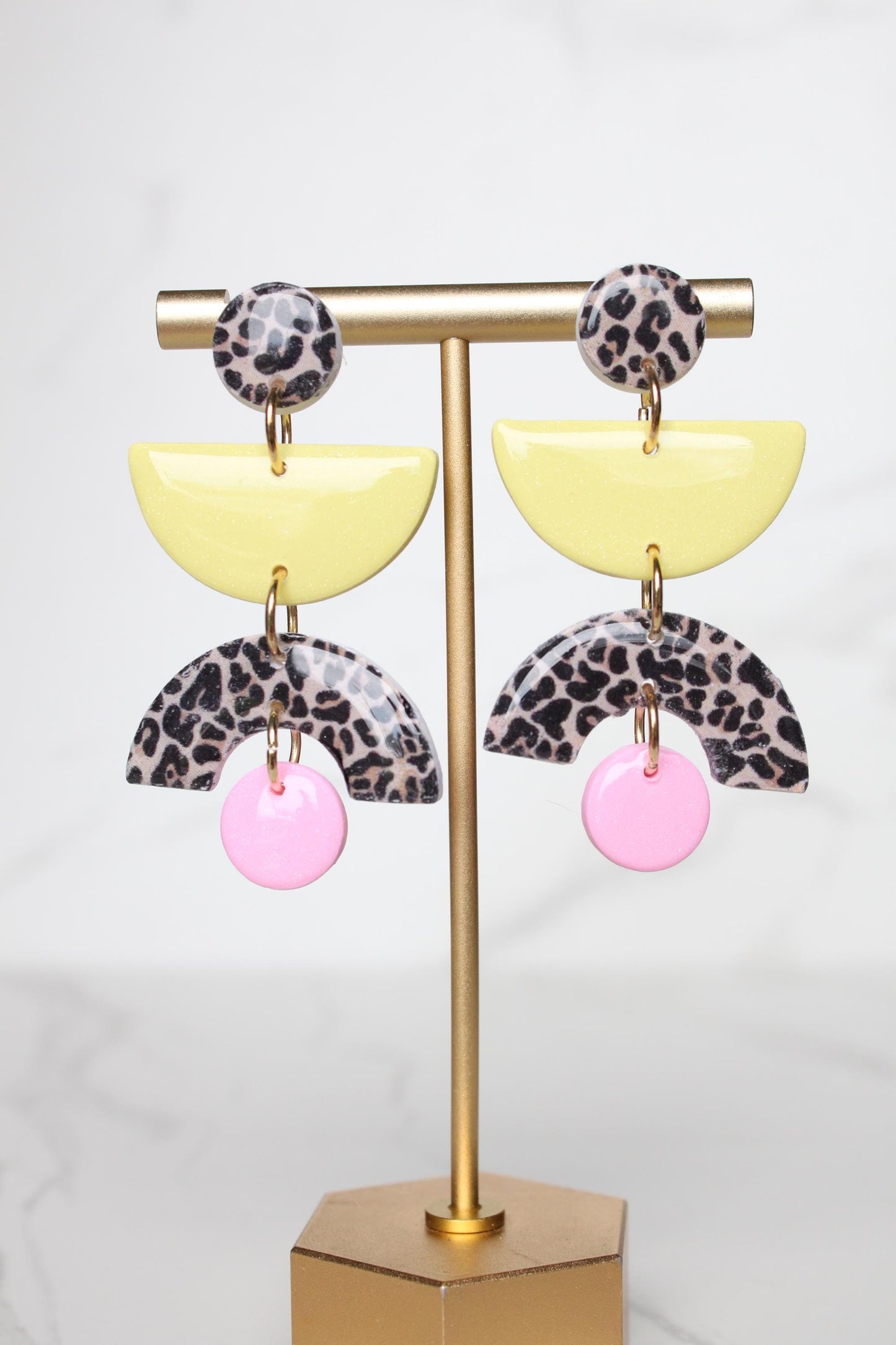 Leopard Print Clay Earrings | Leopard Print Earrings | Clay Earrings | Handmade Earrings | Gift for Her | Gift for Mom | Gift for Daughter