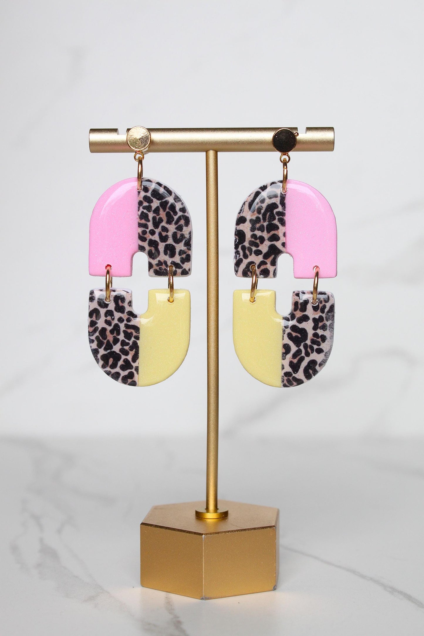 Leopard Print Clay Earrings | Leopard Print Earrings | Clay Earrings | Handmade Earrings | Gift for Her | Gift for Mom | Gift for Daughter