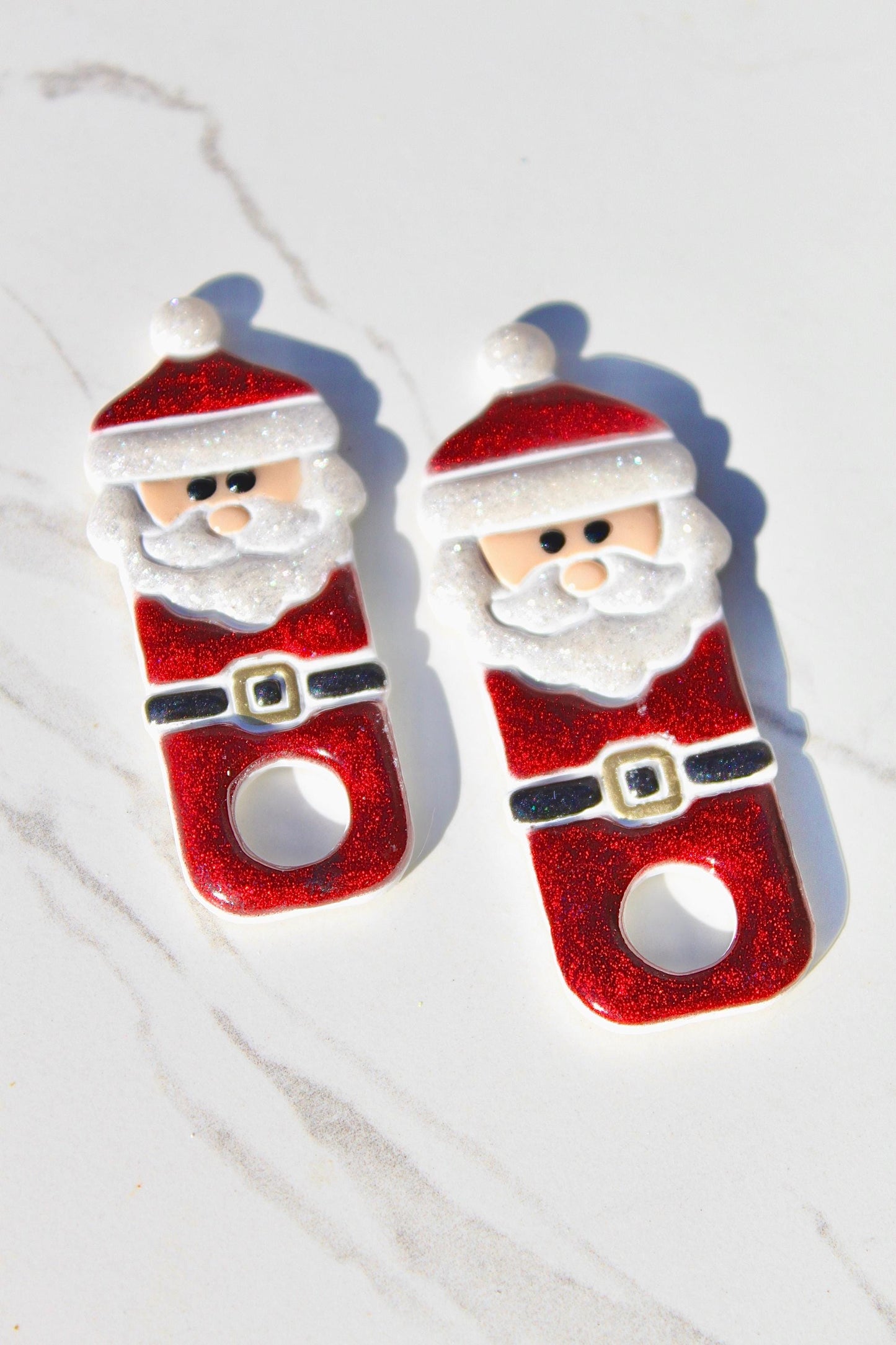 Santa Claus Stanley Topper - Christmas Straw Topper for 30oz 40oz Tumblers