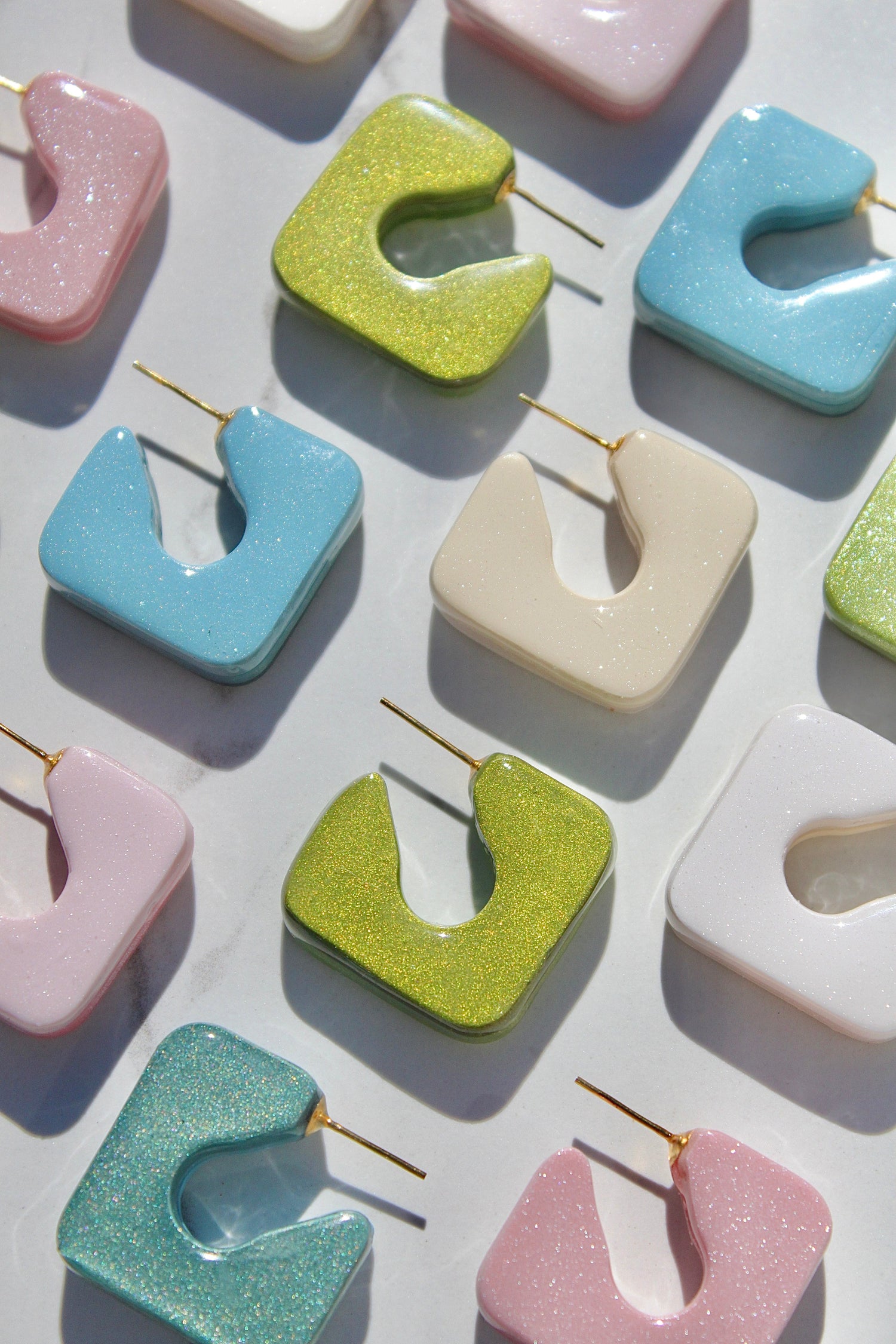 Color Block Hoops