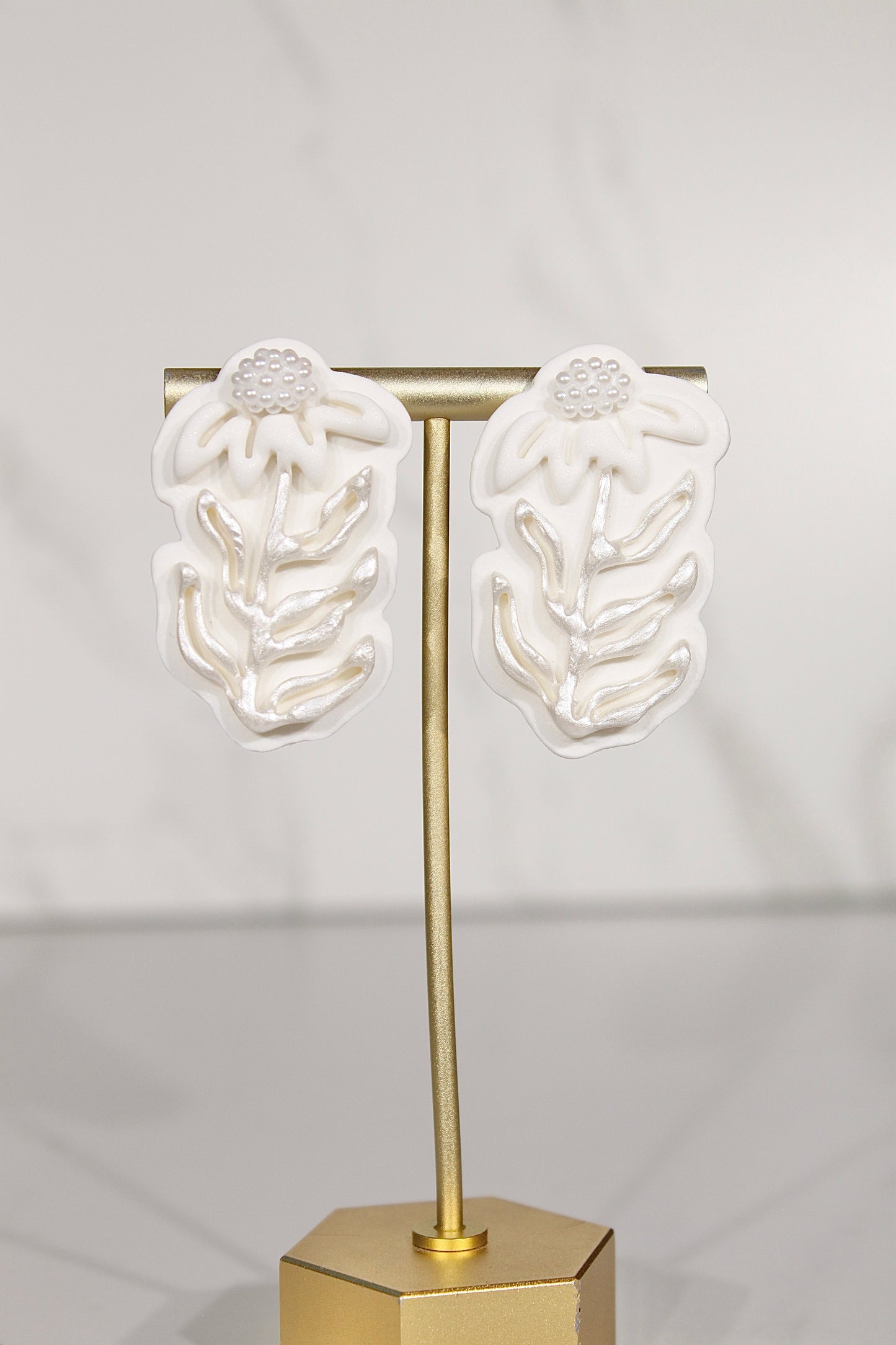 VEIL Pearl Bloom Statement Earrings