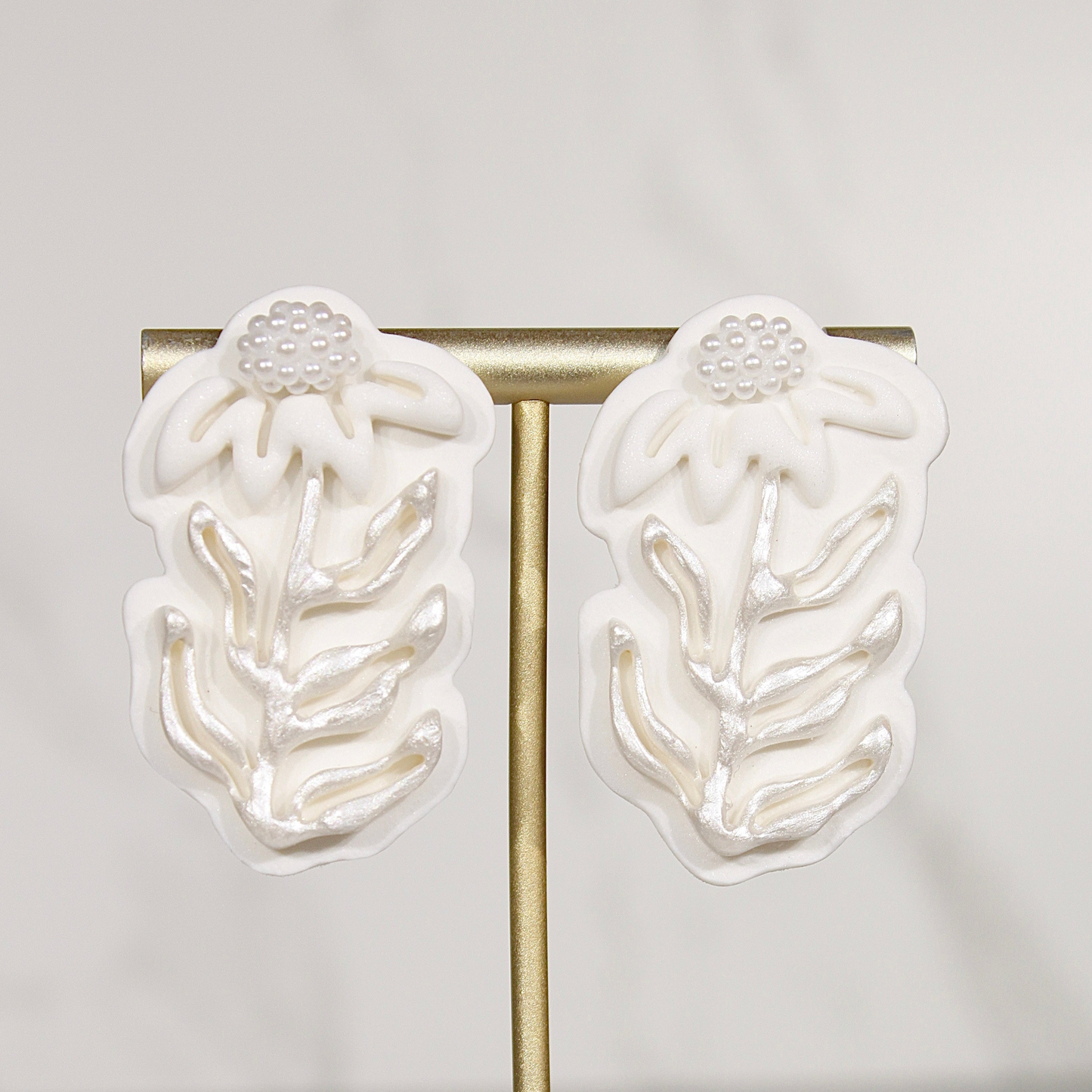 VEIL Pearl Bloom Statement Earrings