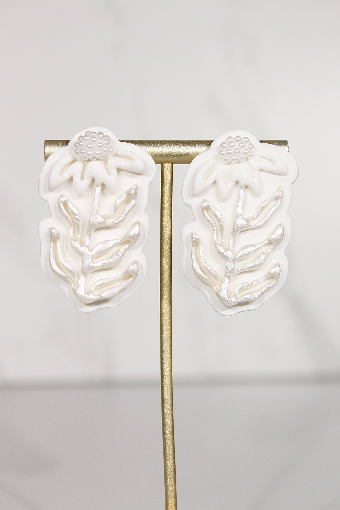 VEIL Pearl Bloom Statement Earrings