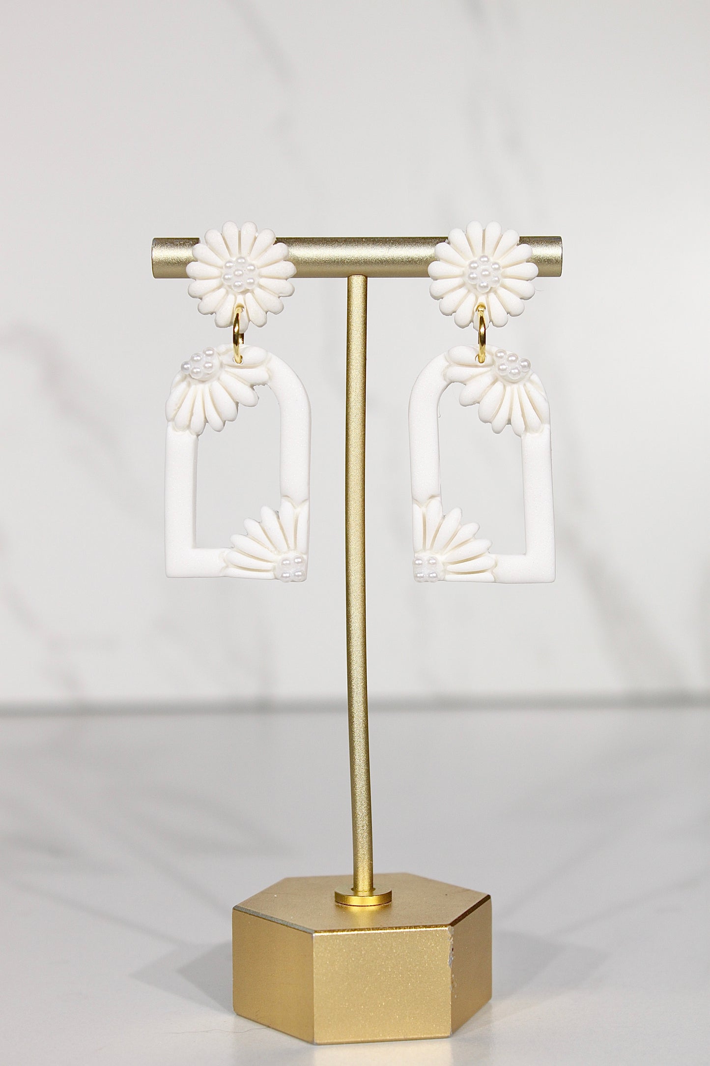 VEIL Daisy Frame Drop Earrings