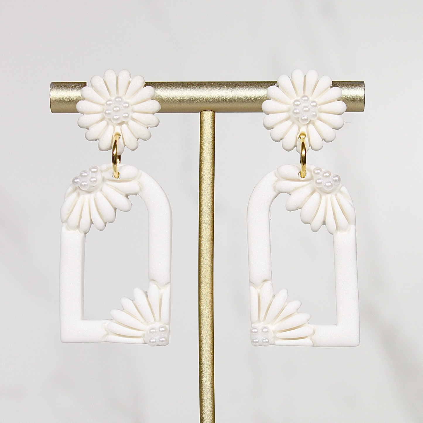 VEIL Daisy Frame Drop Earrings
