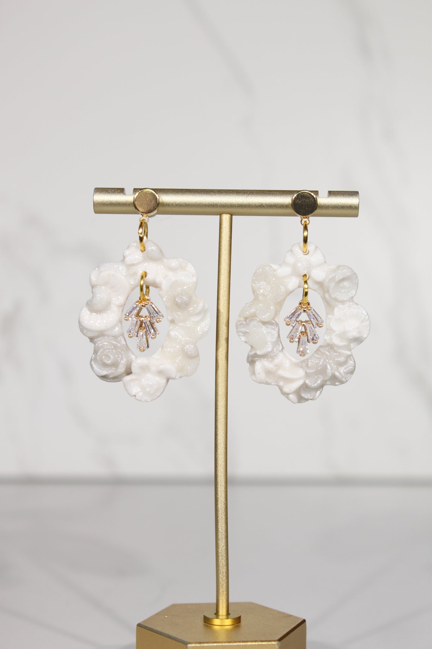 VEIL Crystal Garden Drop Earrings