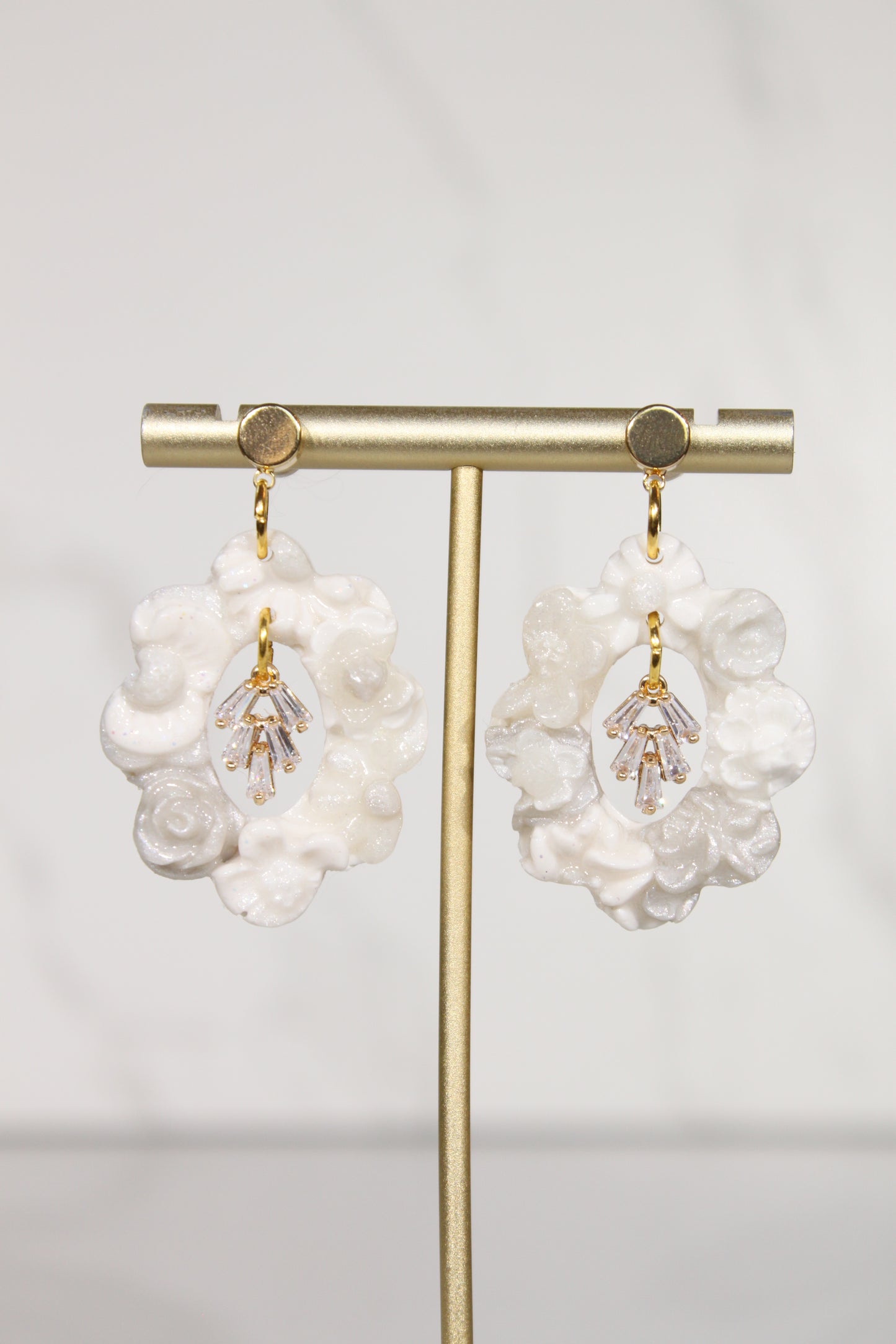 VEIL Crystal Garden Drop Earrings