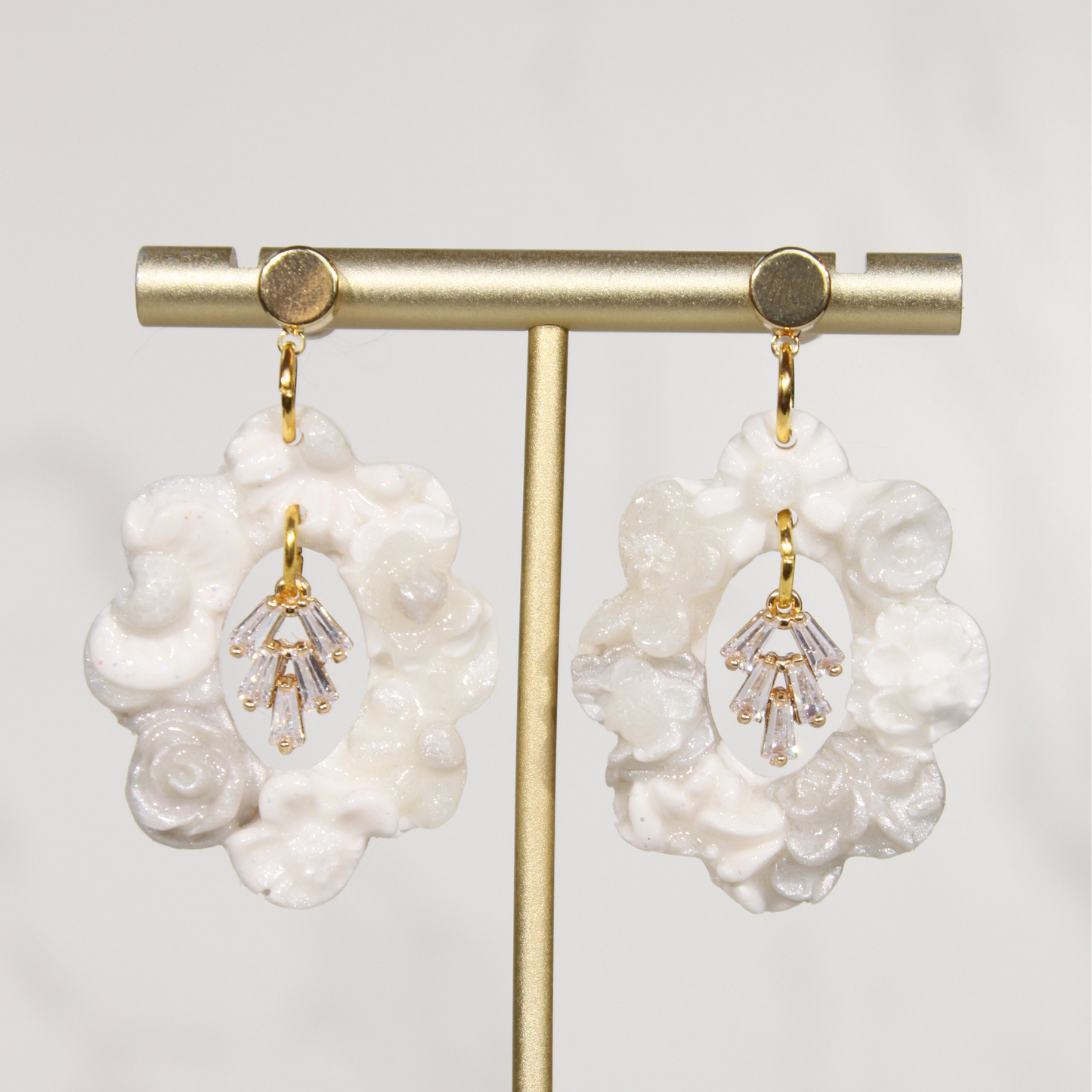 VEIL Crystal Garden Drop Earrings