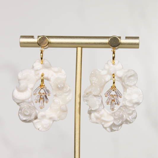 VEIL Crystal Garden Drop Earrings