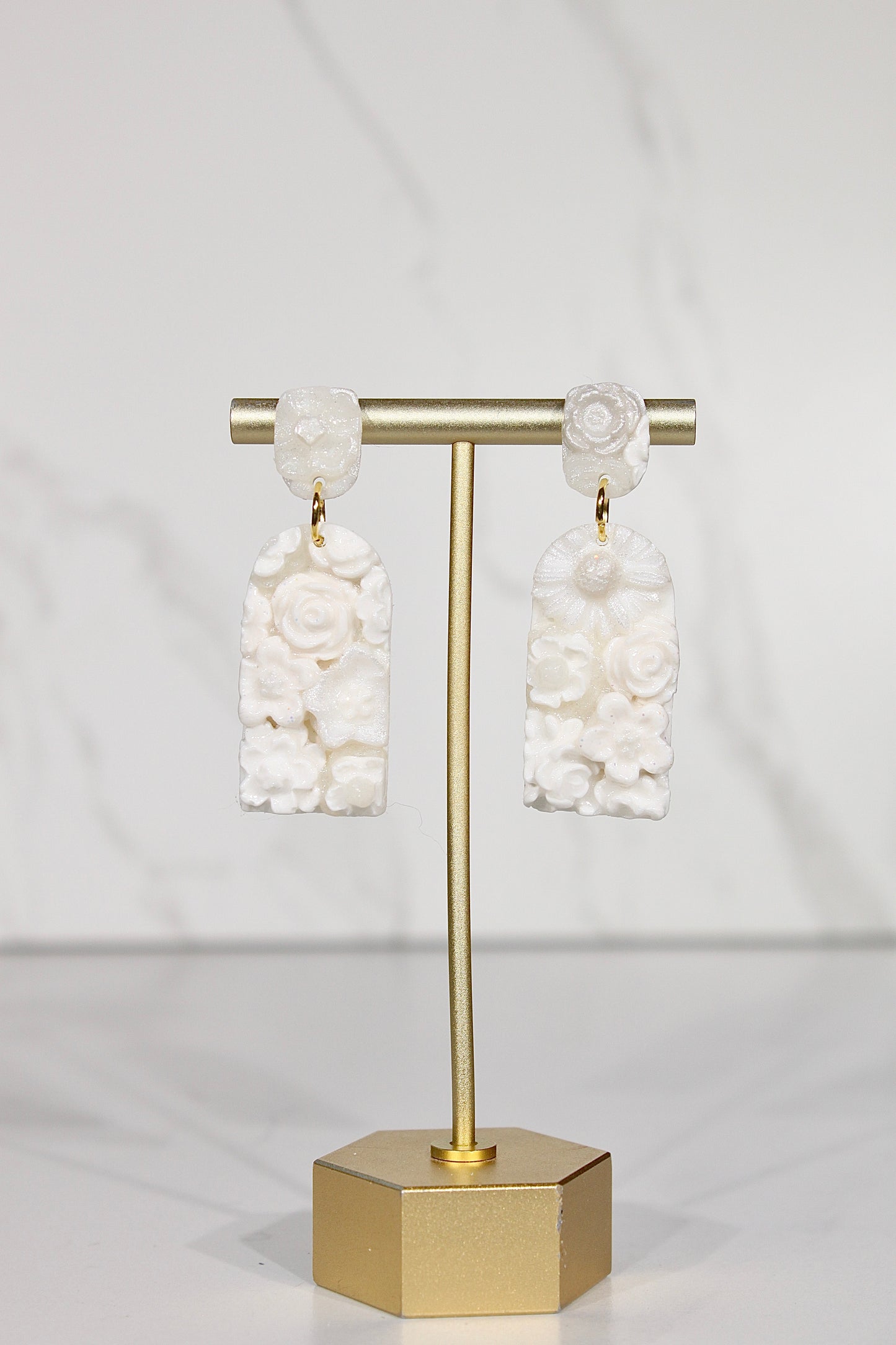 VEIL Floral Garden Drop Earrings