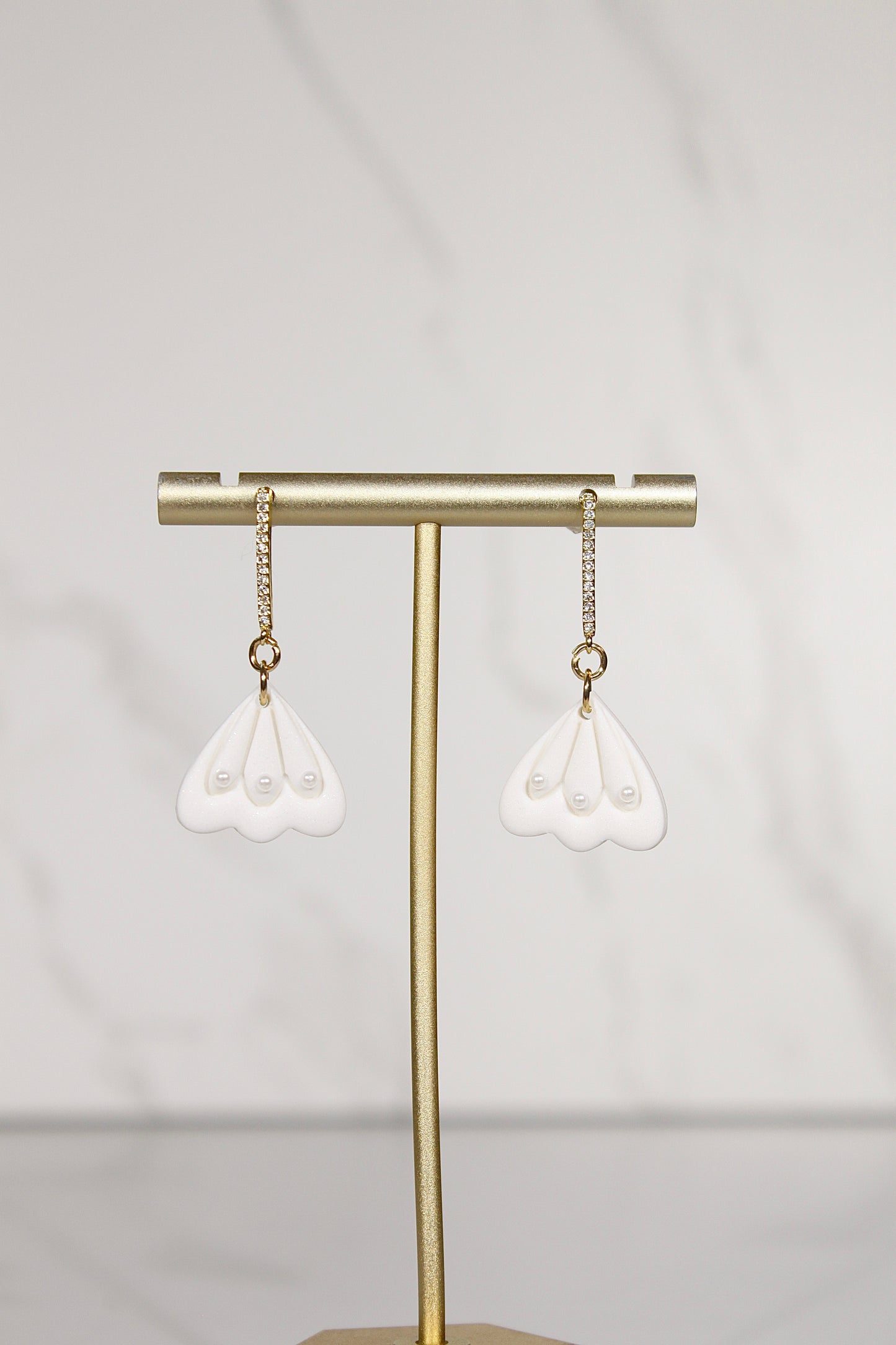 VEIL Pearl Petal Drop Earrings
