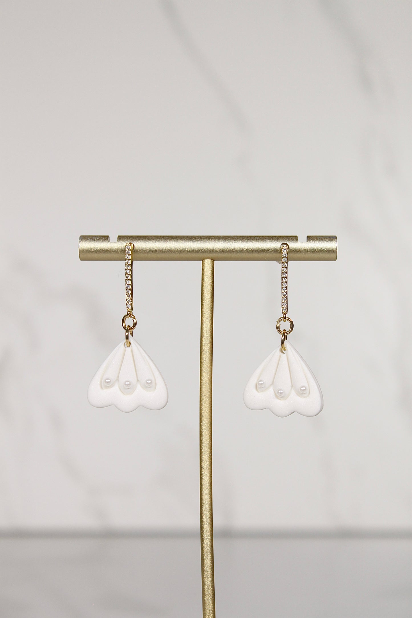 VEIL Pearl Petal Drop Earrings