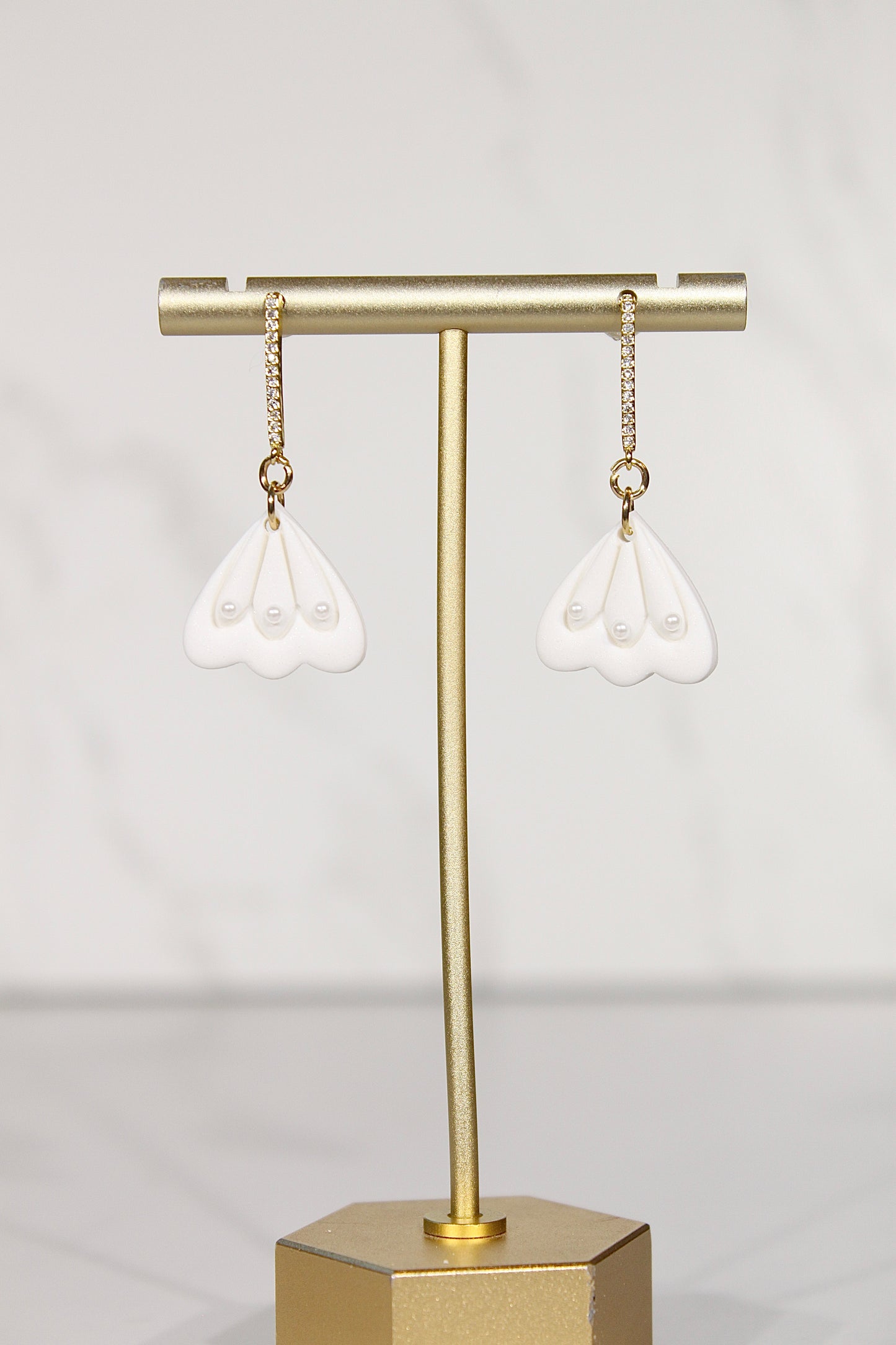 VEIL Pearl Petal Drop Earrings