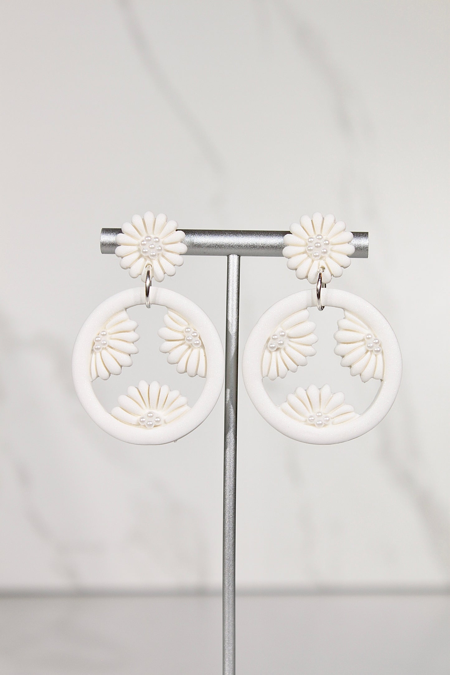 VEIL Daisy Halo Drop Earrings