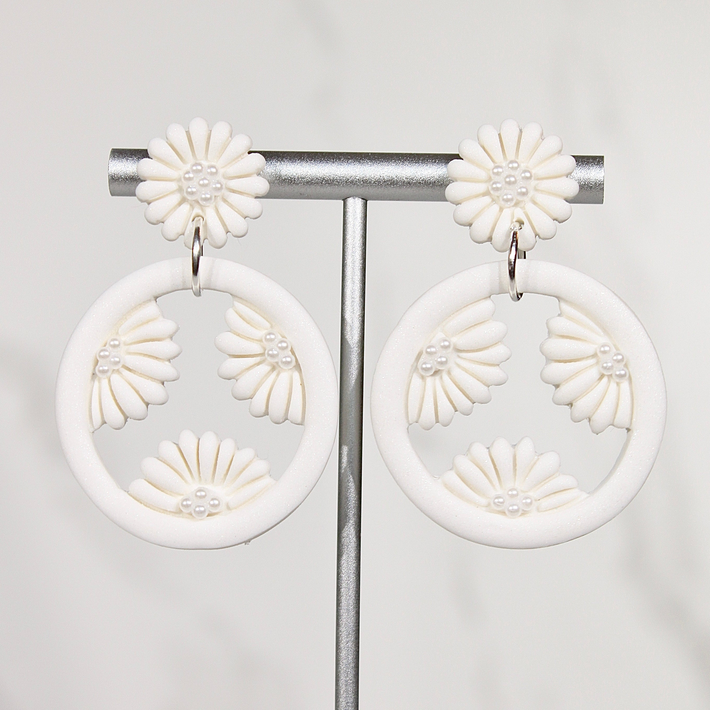 VEIL Daisy Halo Drop Earrings