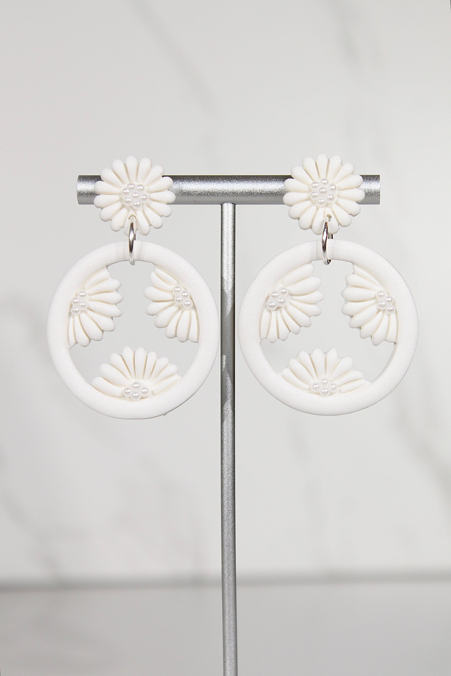 VEIL Daisy Halo Drop Earrings