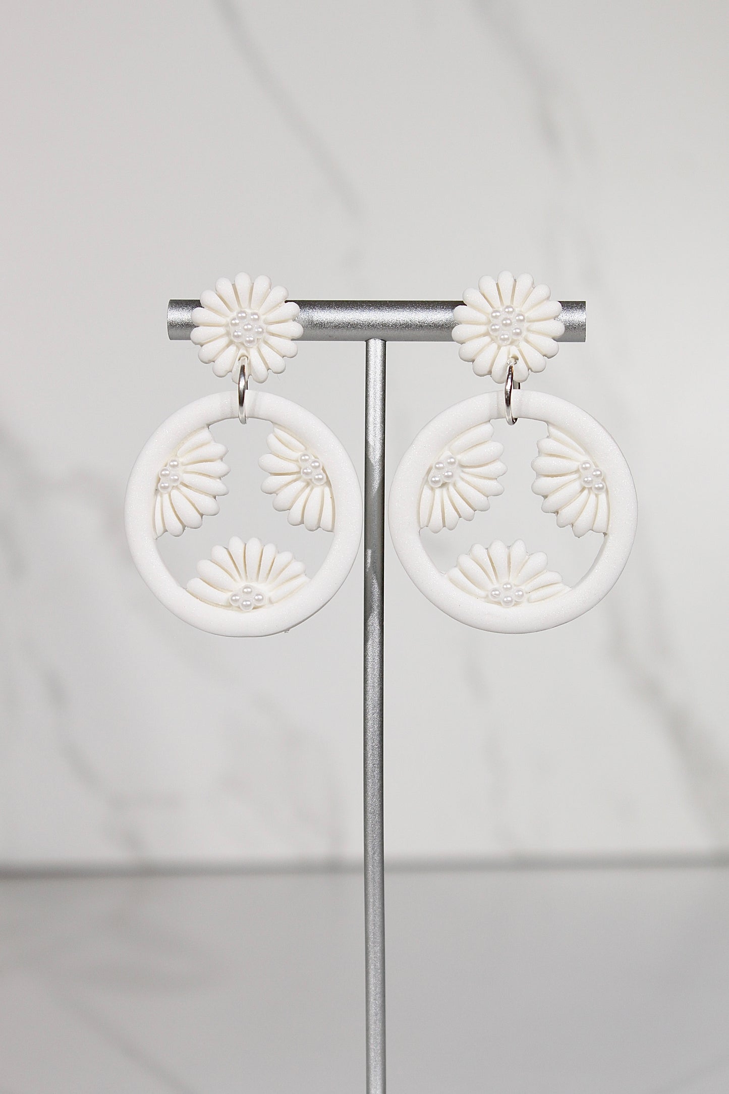VEIL Daisy Halo Drop Earrings