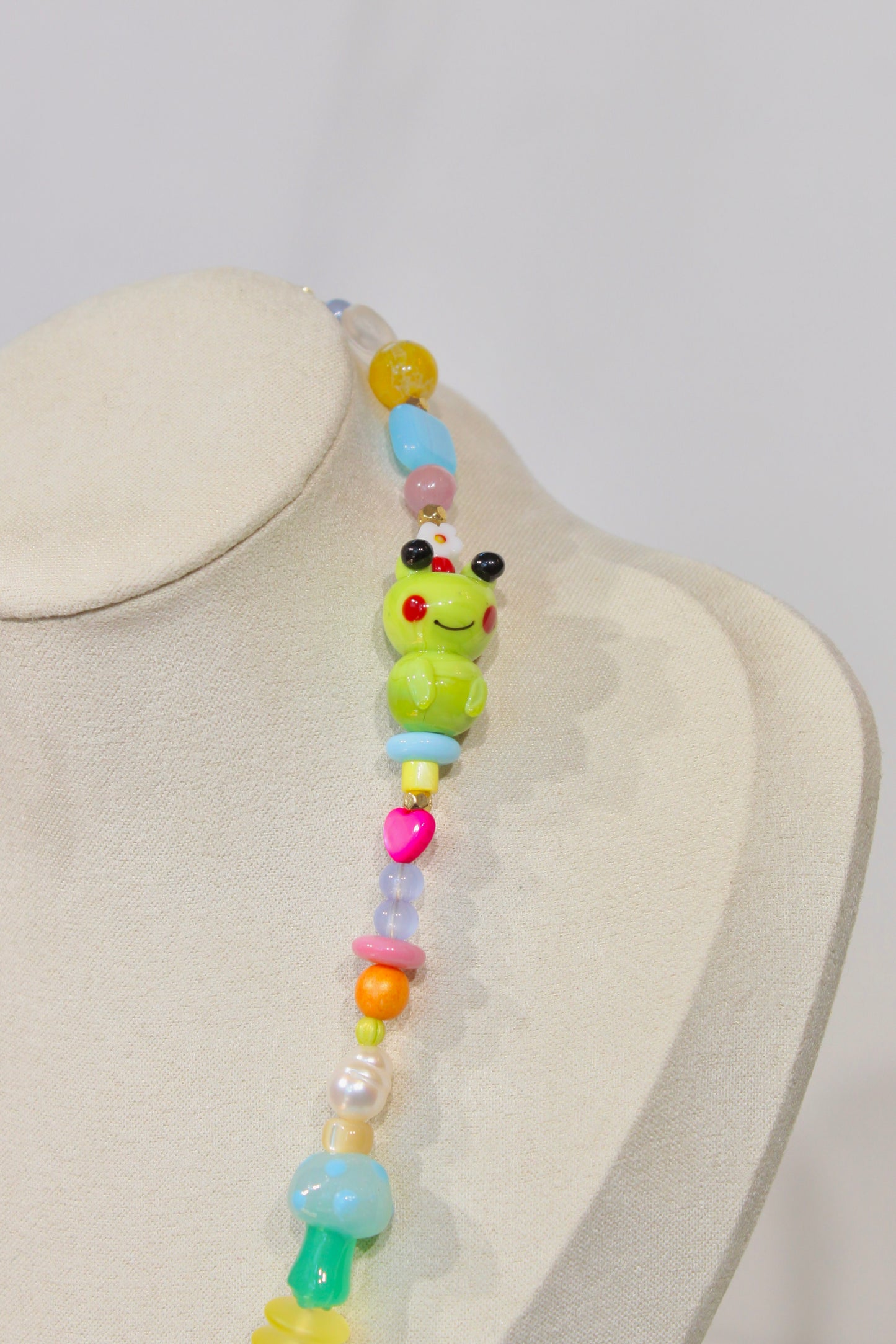 Whimsy Beaded Charm Necklace