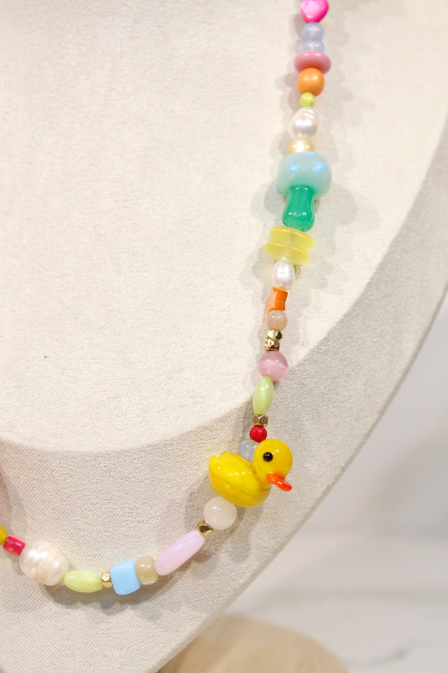 Whimsy Beaded Charm Necklace