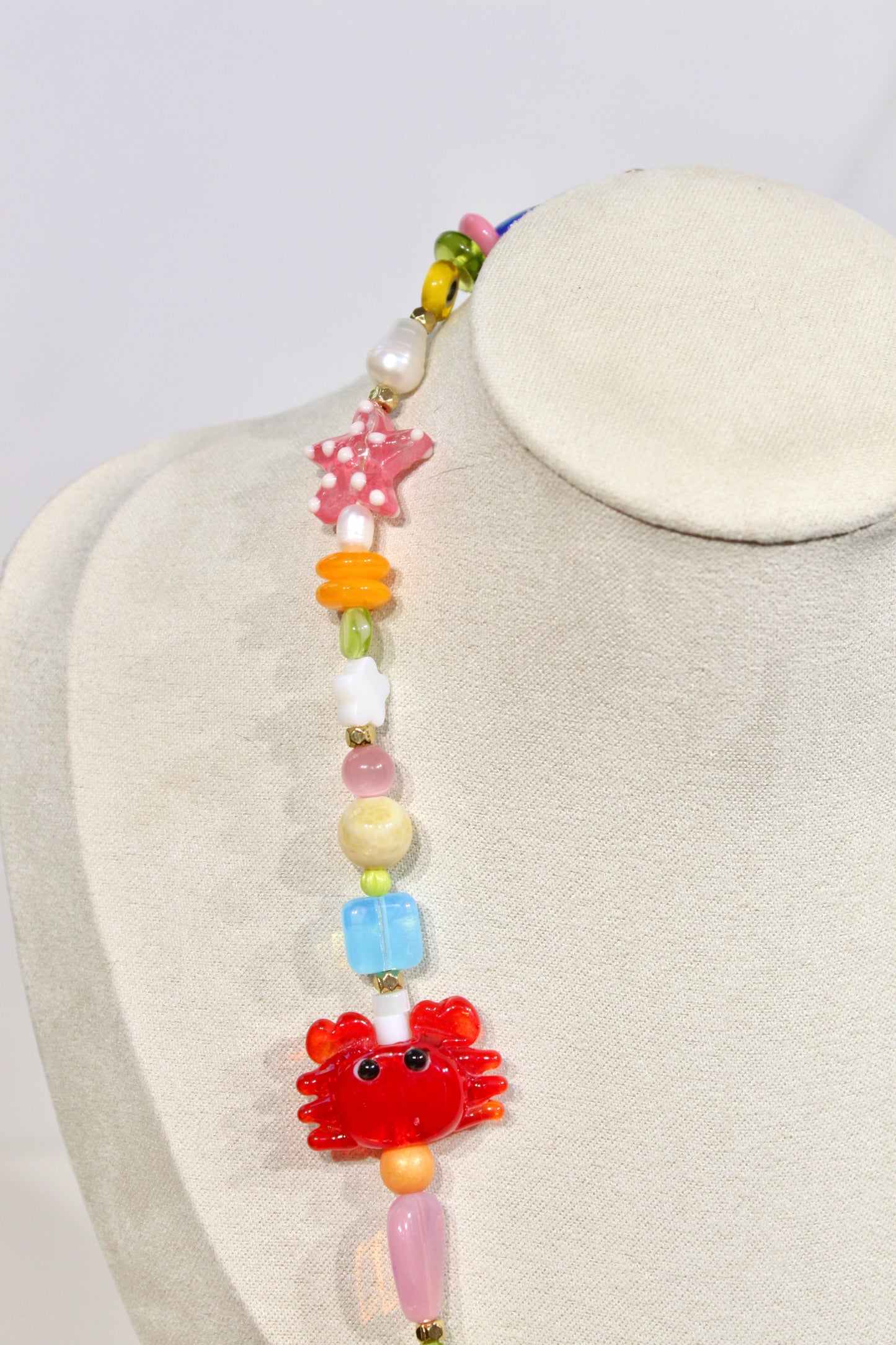 Whimsy Beaded Charm Necklace