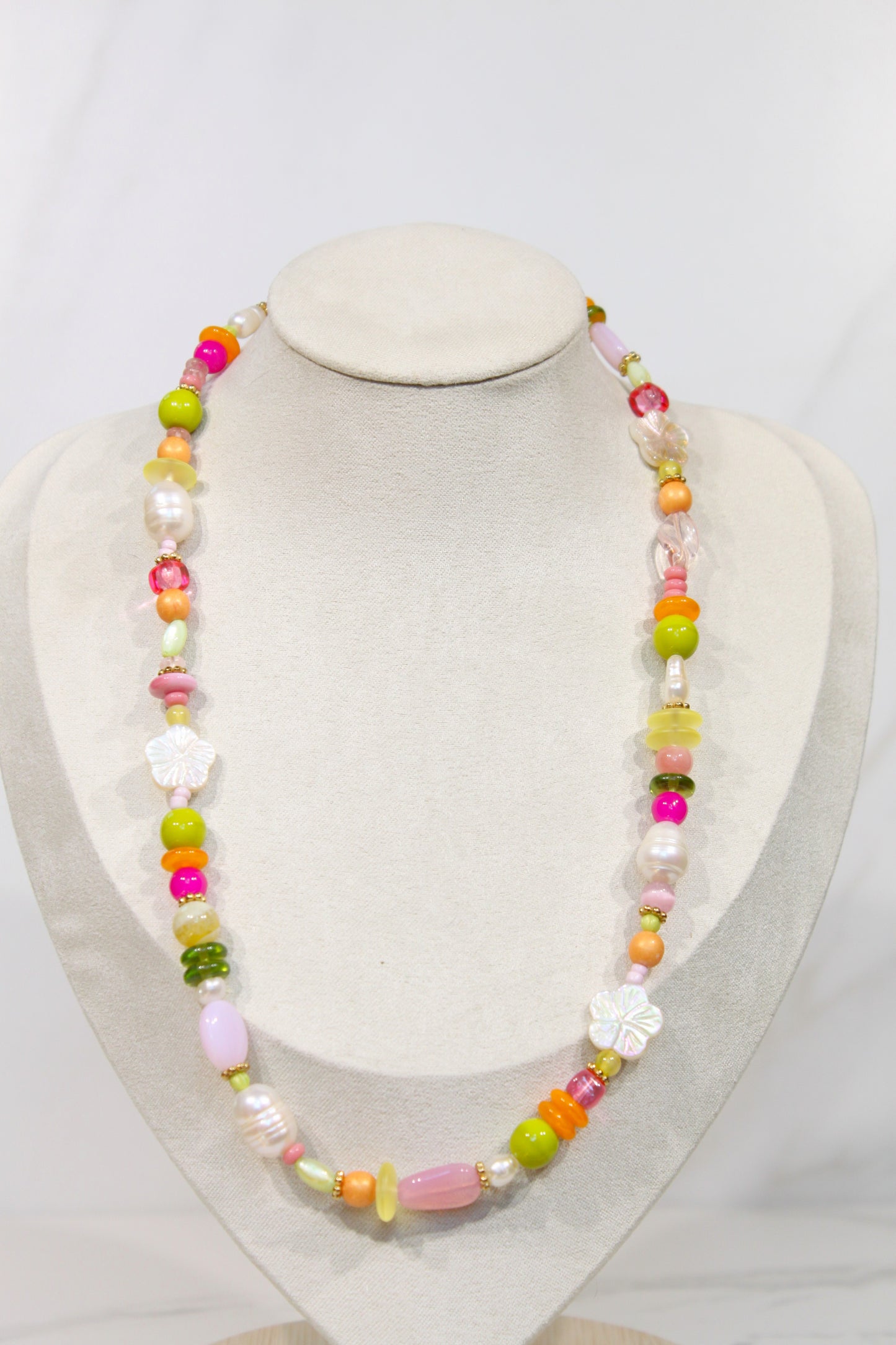 Whimsy Beaded Charm Necklace