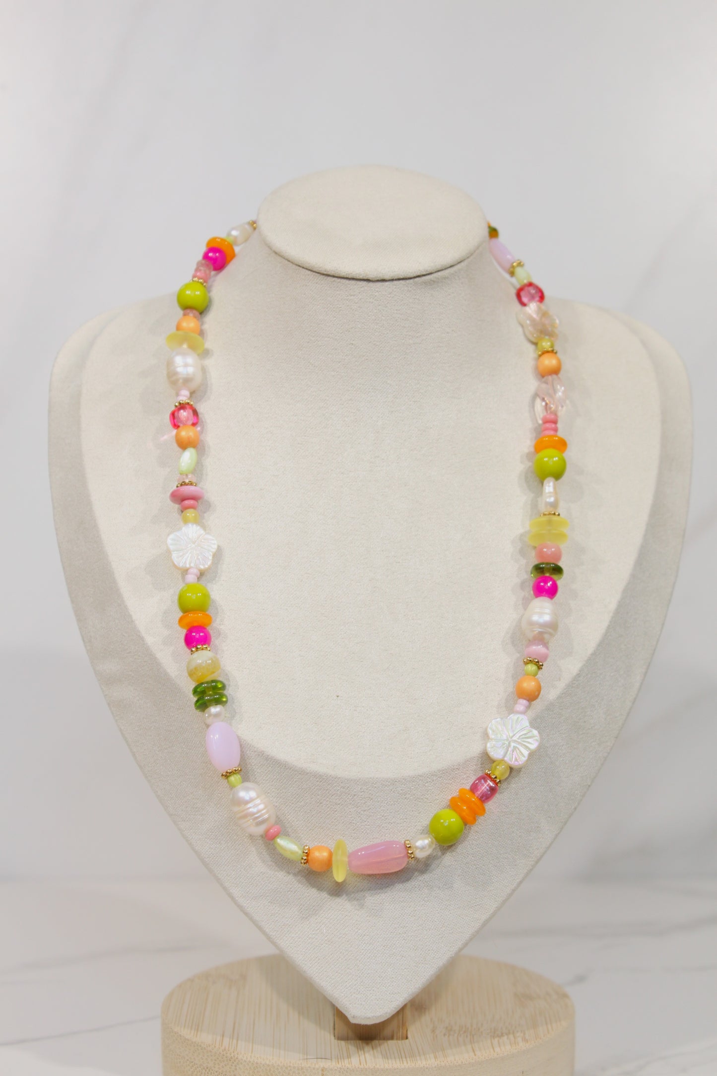 Whimsy Beaded Charm Necklace
