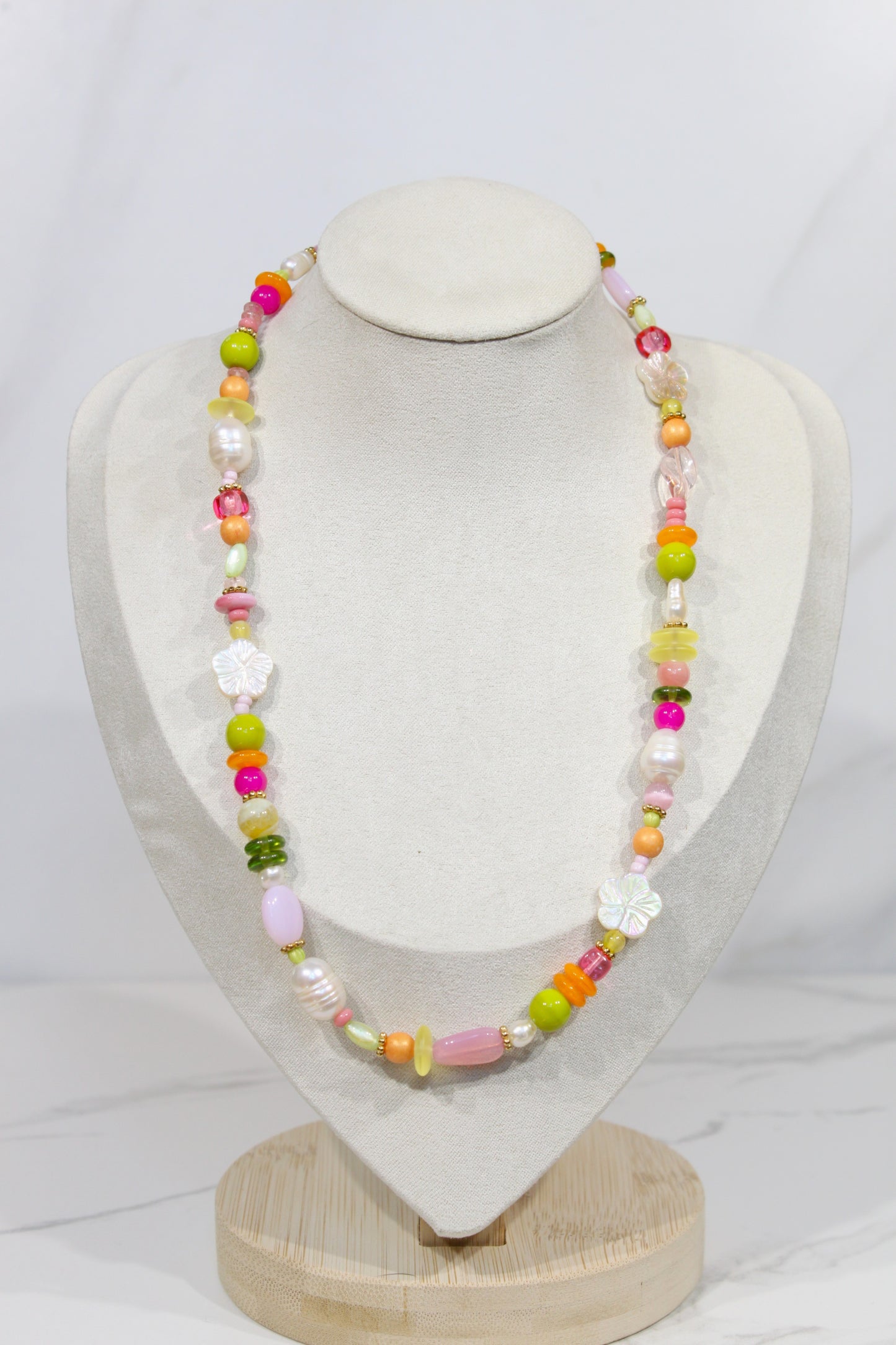 Whimsy Beaded Charm Necklace