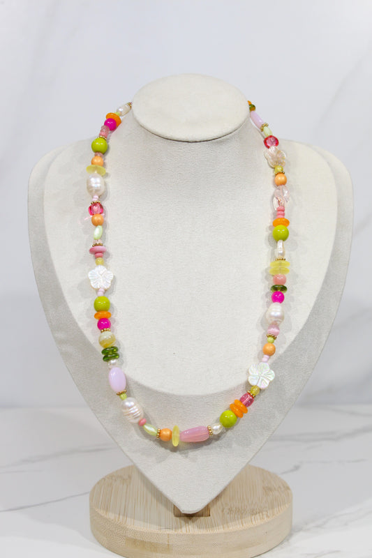 Whimsy Beaded Charm Necklace
