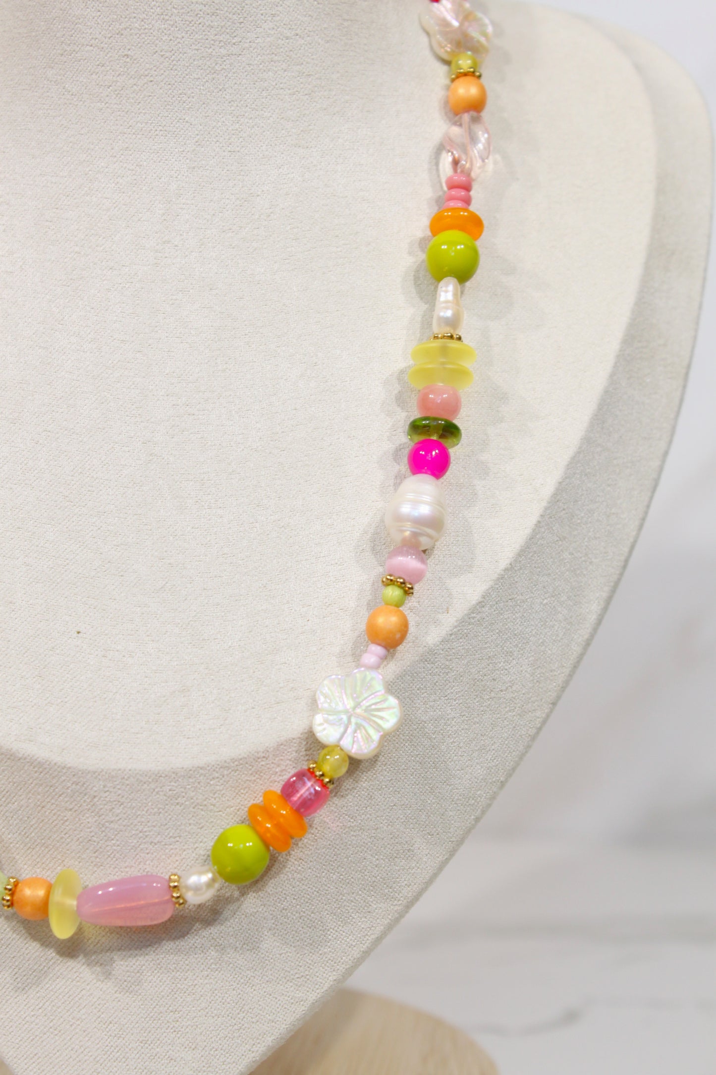 Whimsy Beaded Charm Necklace