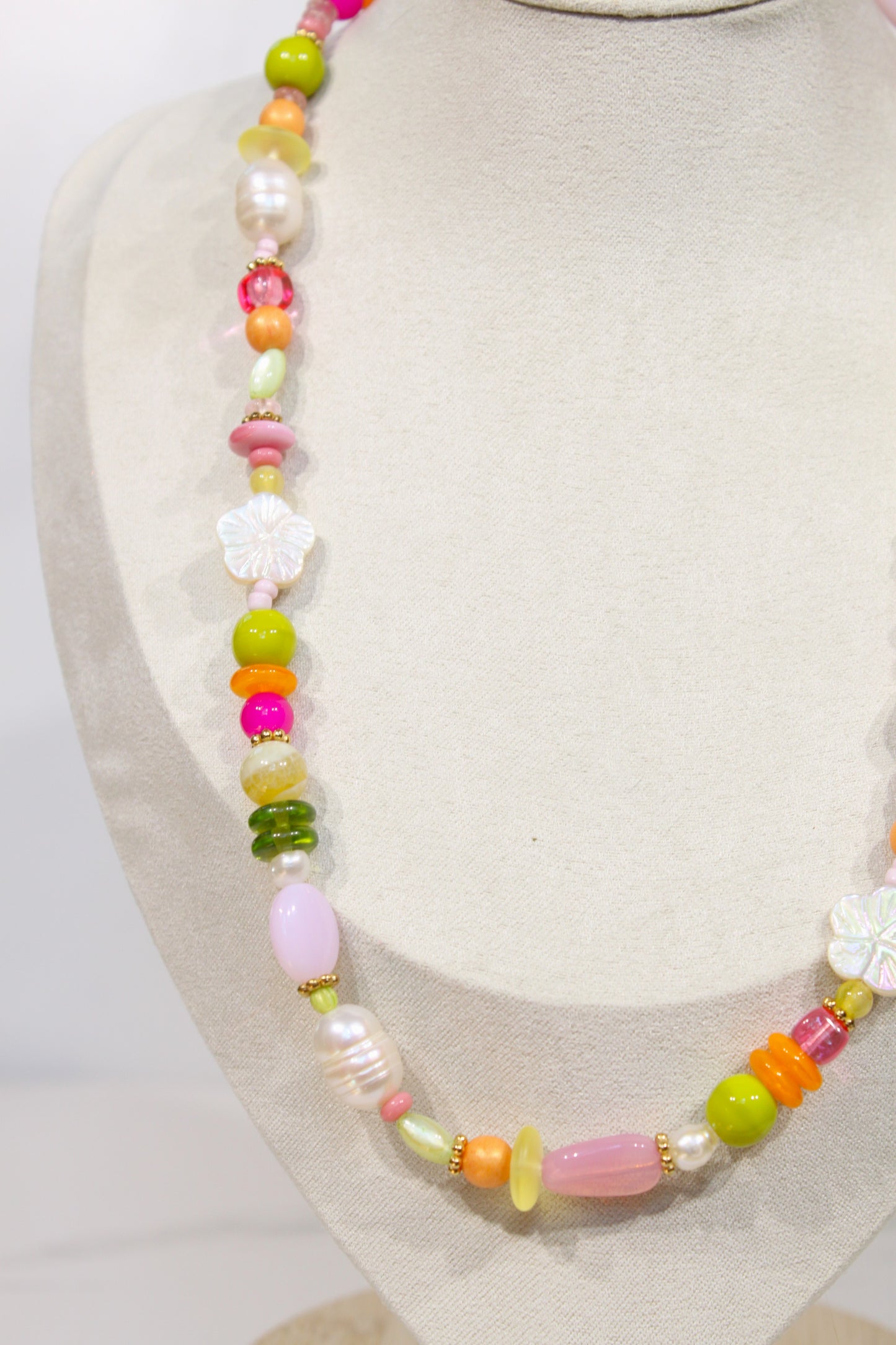 Whimsy Beaded Charm Necklace