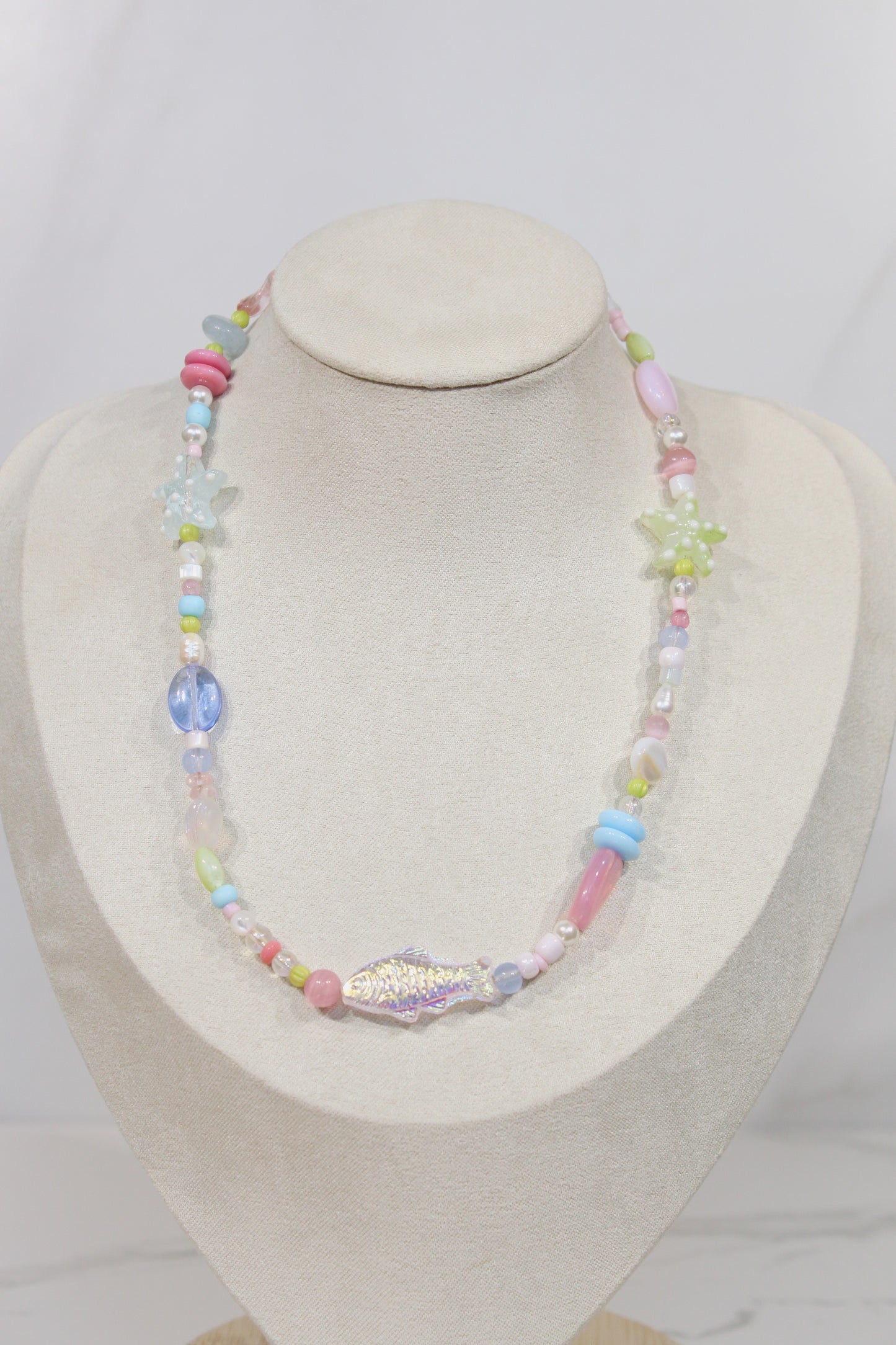 Whimsy Beaded Charm Necklace