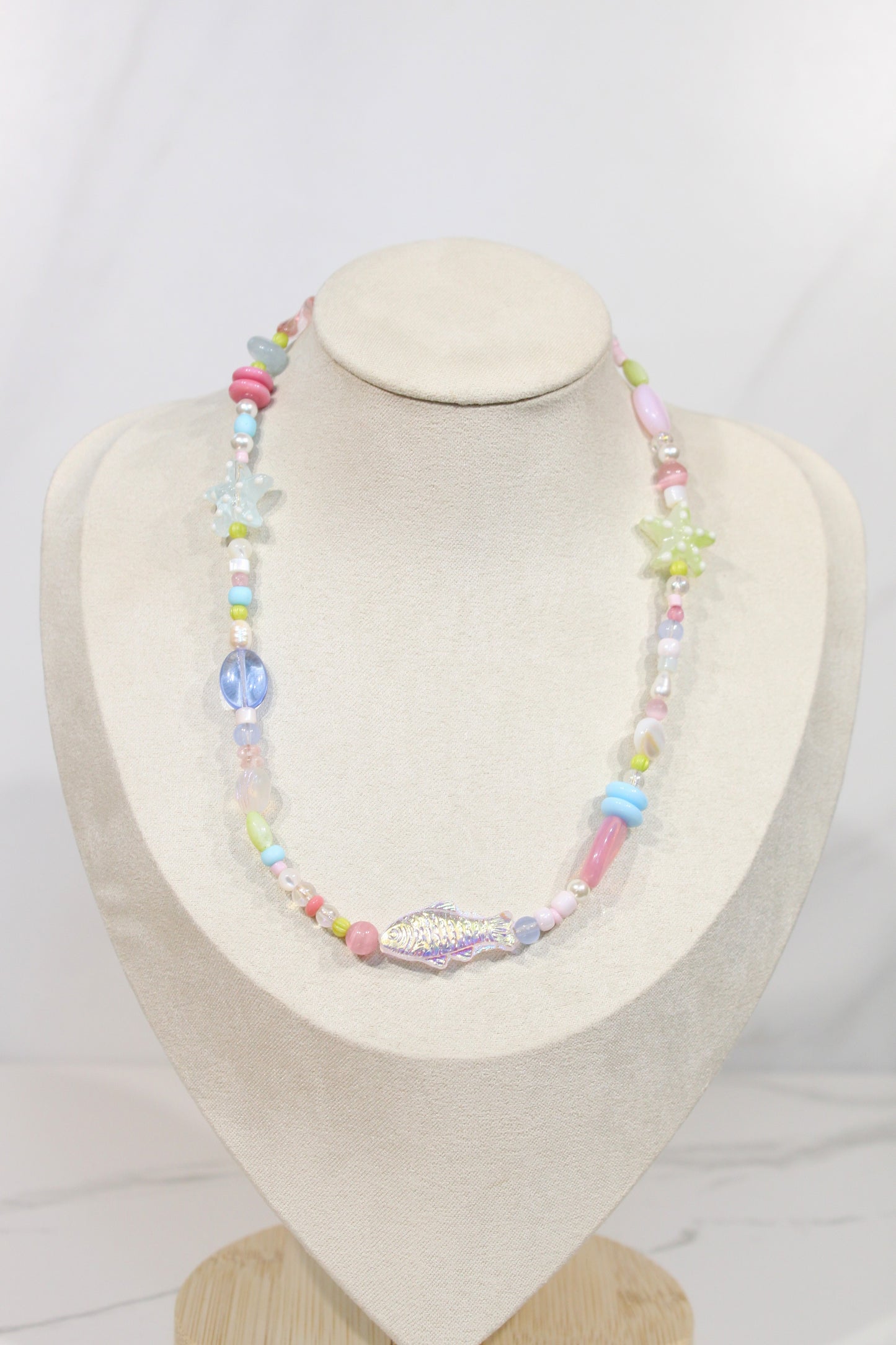 Whimsy Beaded Charm Necklace