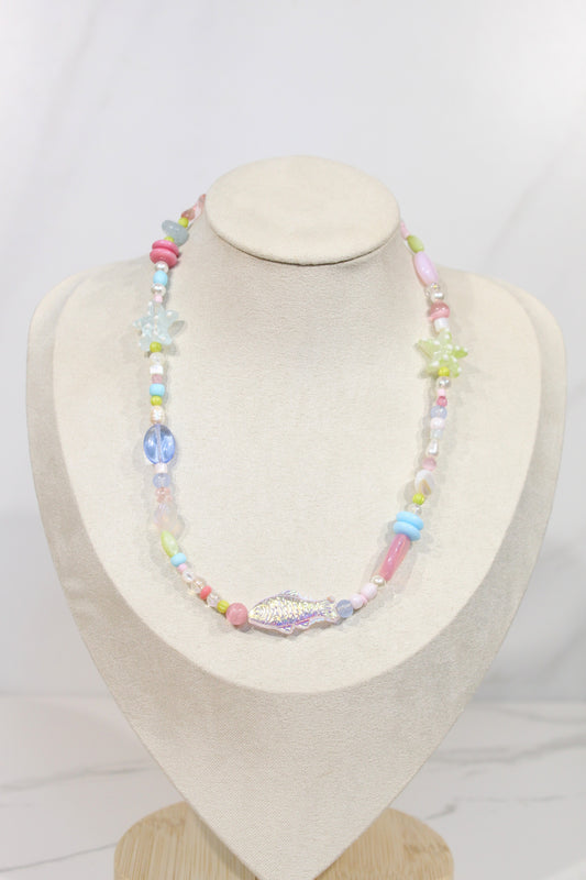 Whimsy Beaded Charm Necklace
