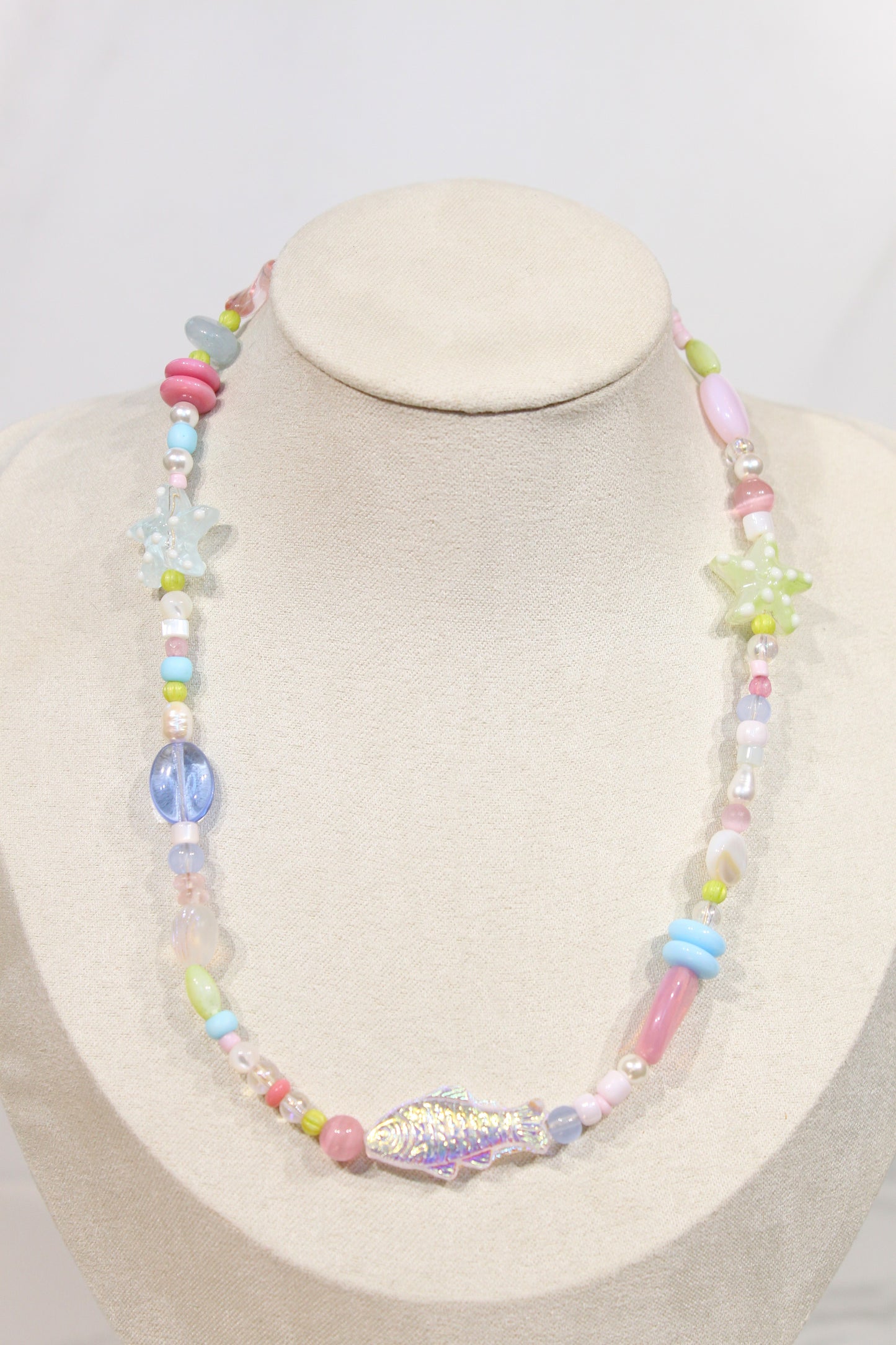 Whimsy Beaded Charm Necklace