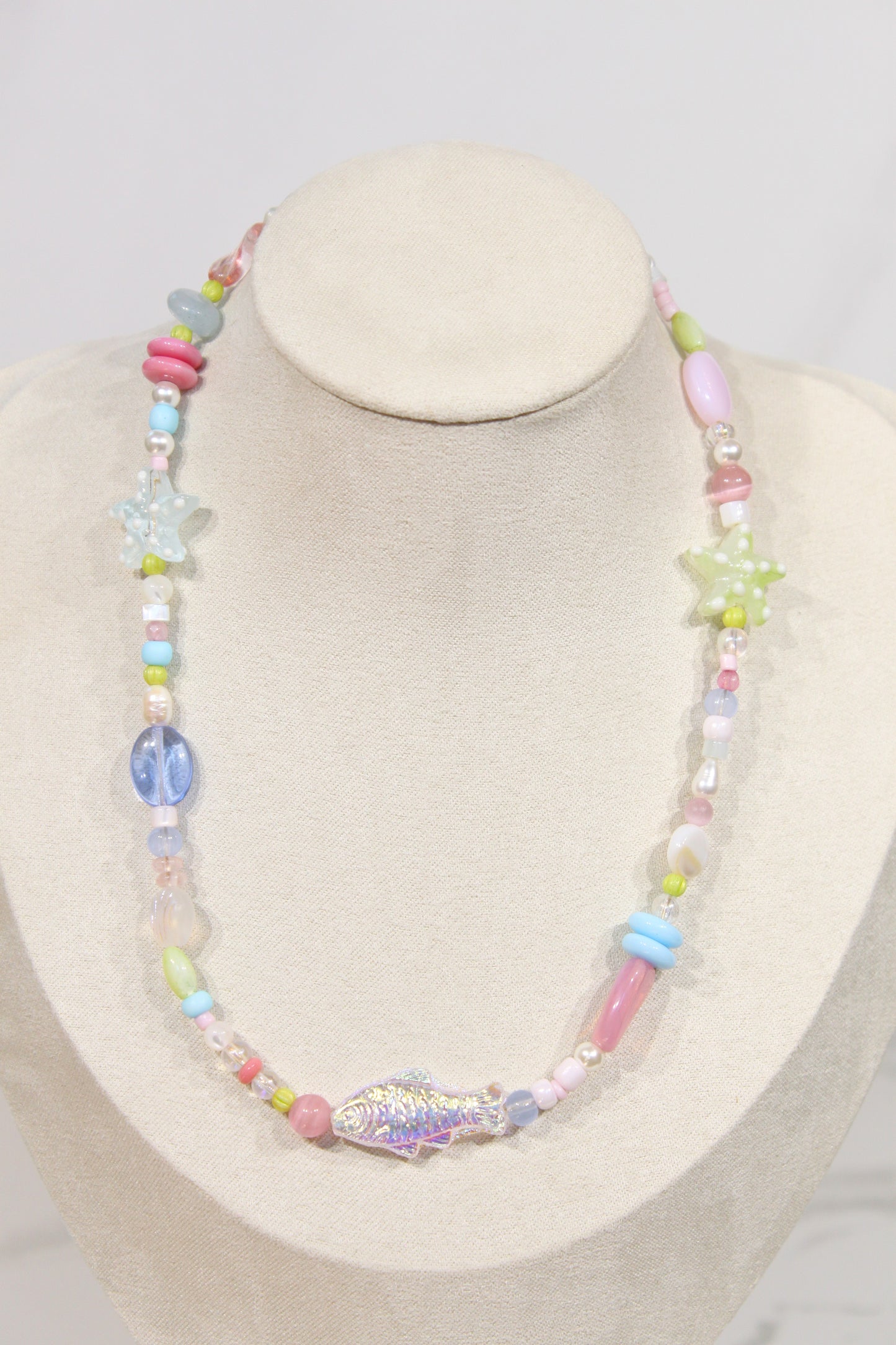 Whimsy Beaded Charm Necklace