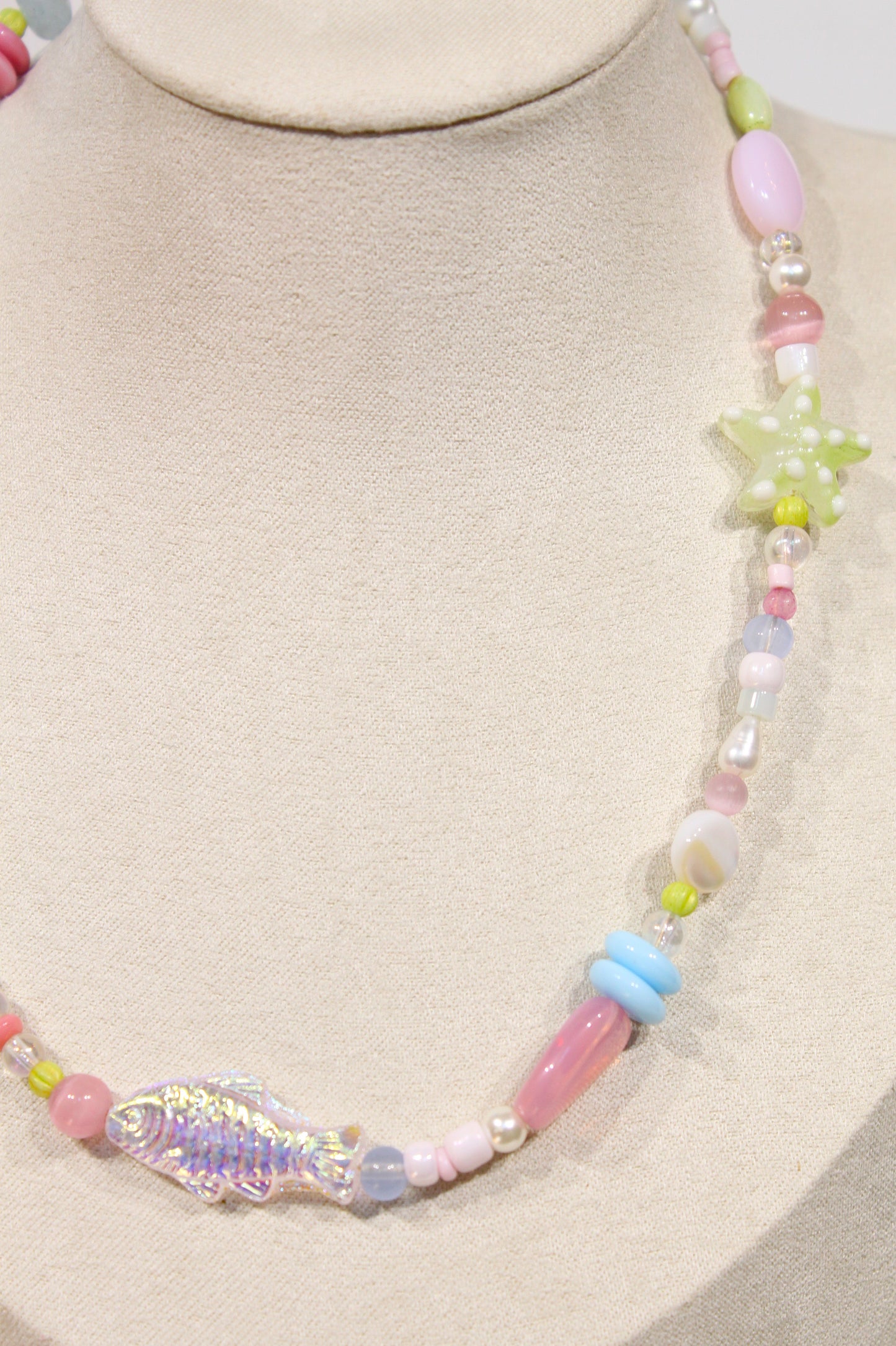 Whimsy Beaded Charm Necklace