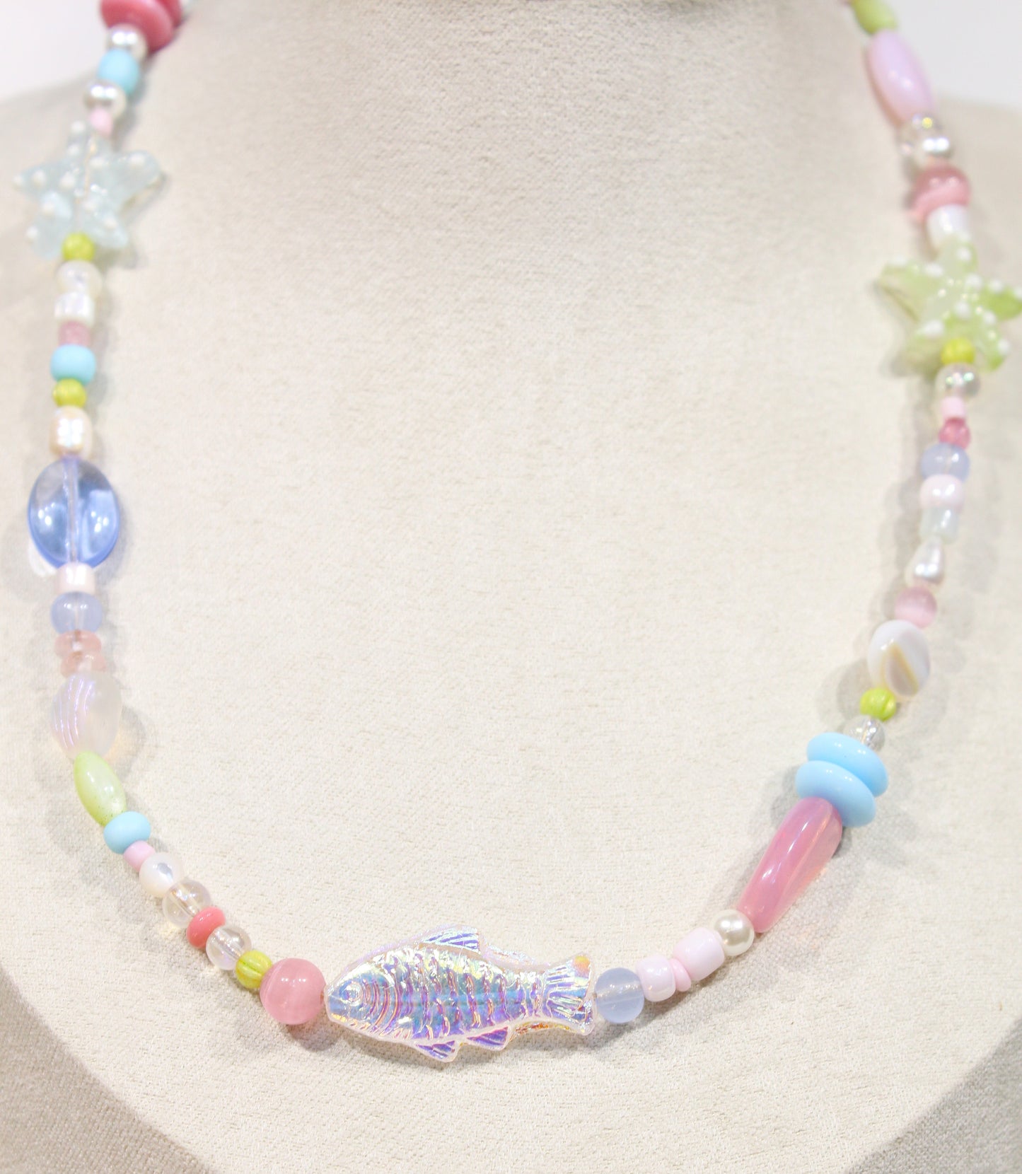 Whimsy Beaded Charm Necklace