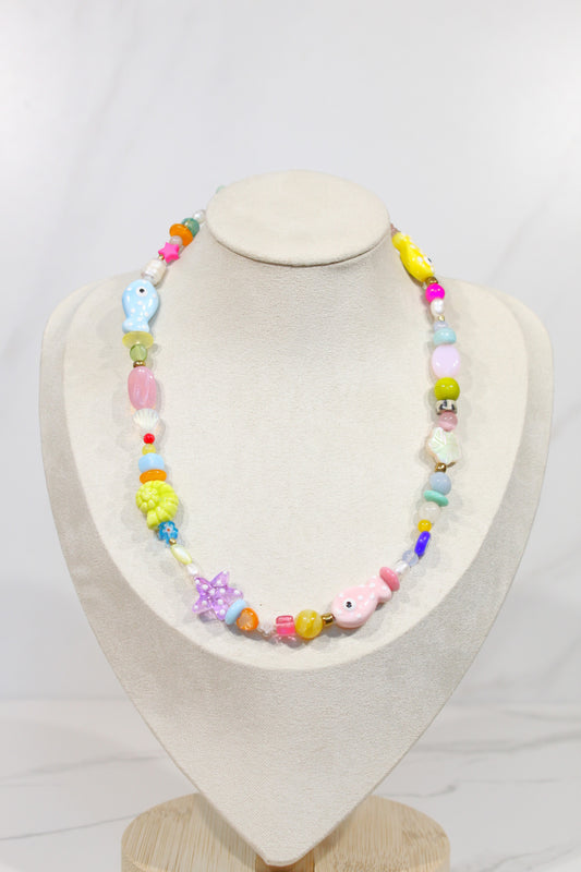 Whimsy Beaded Charm Necklace